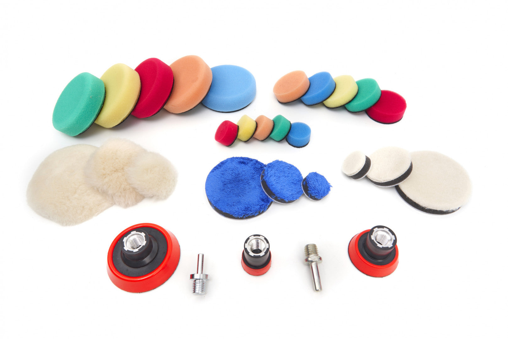 Sada 29 náhradných leštiacich špongií - kotúčov, 25, 50, 75mm HBM Machines Holandsko