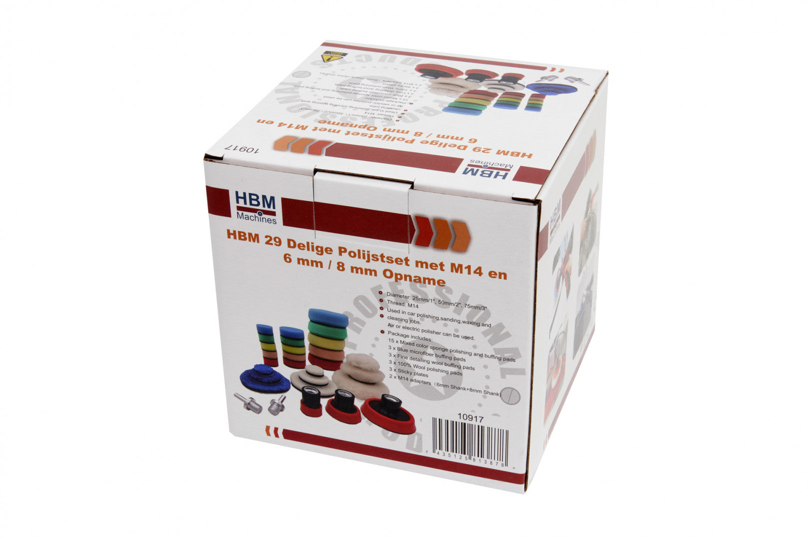 Sada 29 náhradných leštiacich špongií - kotúčov, 25, 50, 75mm HBM Machines Holandsko