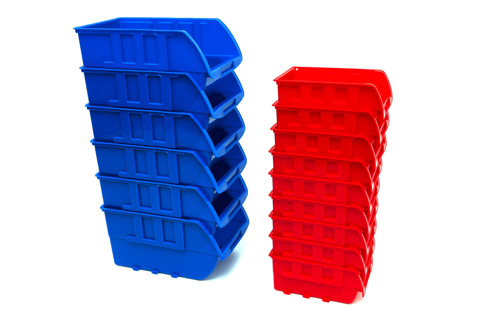 Sada 15 úložných boxov so závesnou lištou na stenu hbm machines holandsko