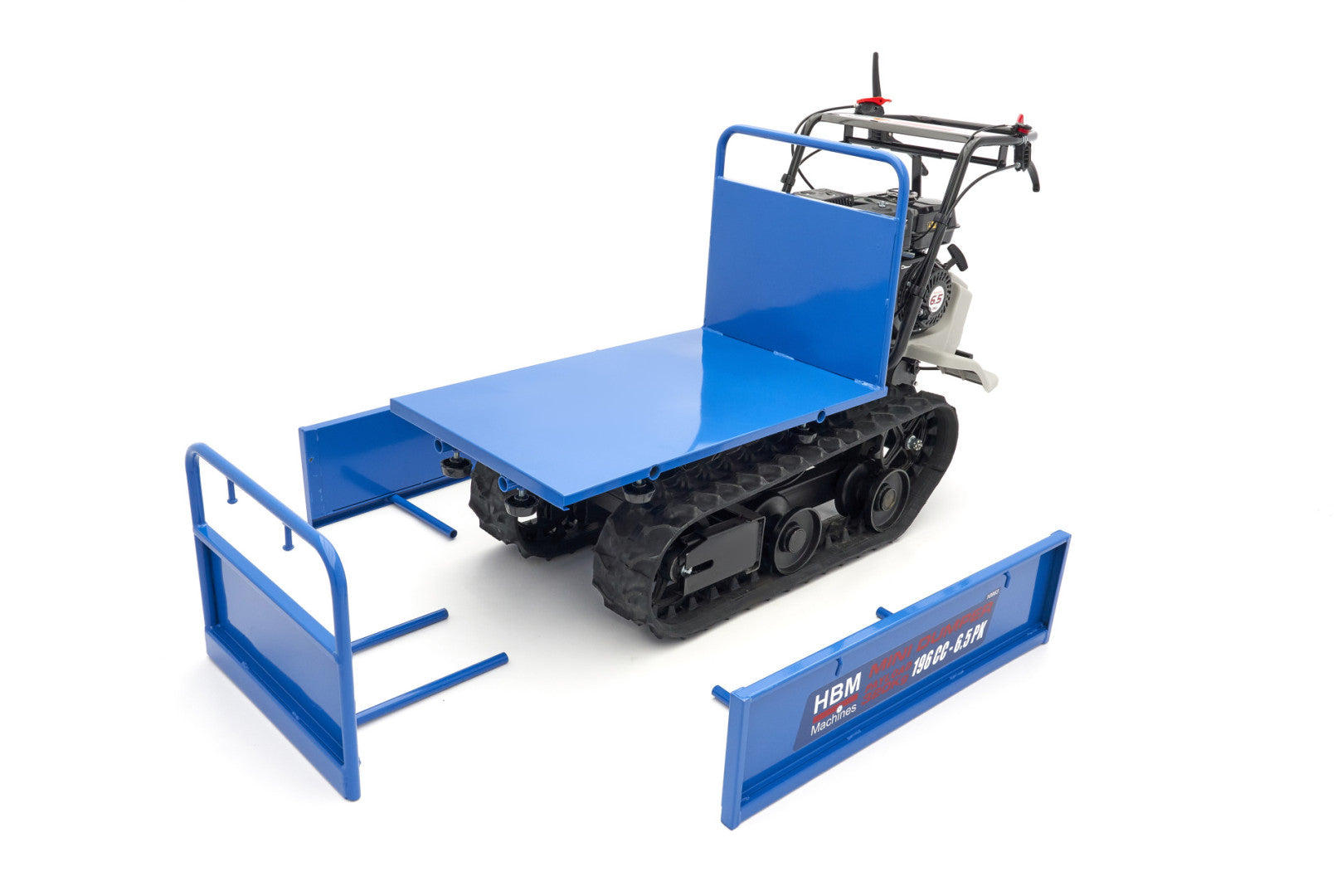 Mini dumper - výklopný pásový prepravník 320kg s benzínovým motorom 196cm³ 6,5hp HBM