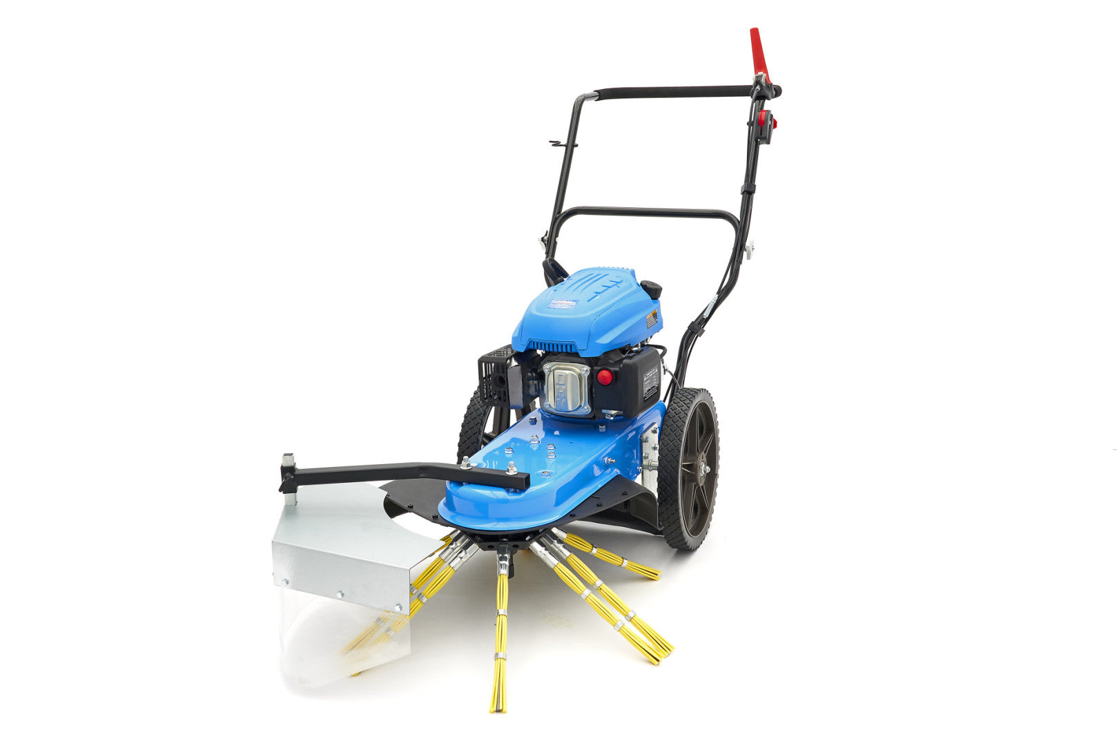 Zametací stroj s benzínovým motorom 173 cm³ a kefou na odstraňovanie buriny hbm