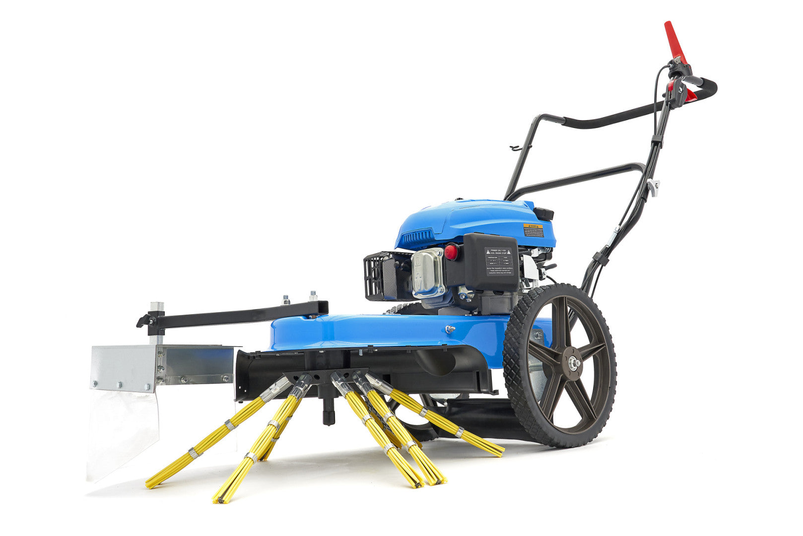 Zametací stroj s benzínovým motorom 173 cm³ a kefou na odstraňovanie buriny hbm