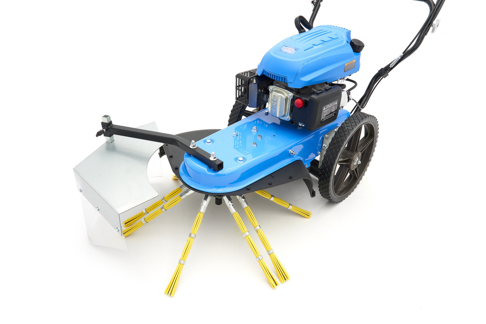 Zametací stroj s benzínovým motorom 173 cm³ a kefou na odstraňovanie buriny hbm