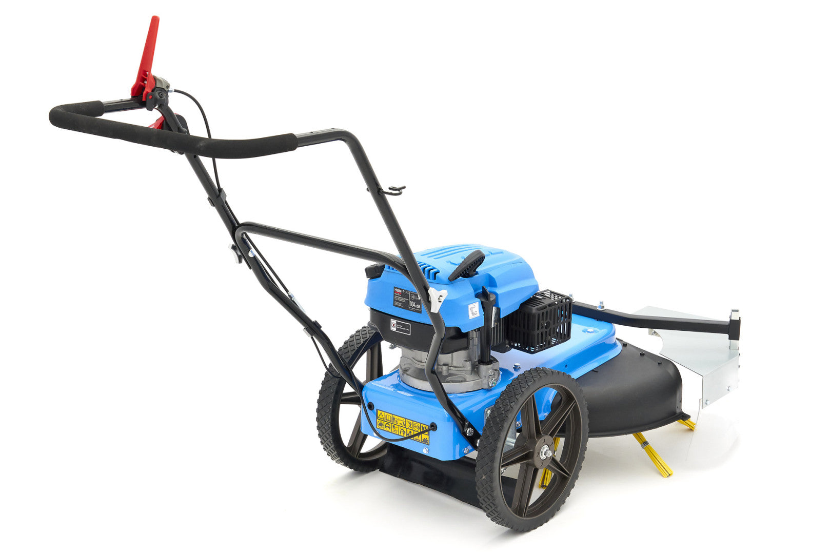 Zametací stroj s benzínovým motorom 173 cm³ a kefou na odstraňovanie buriny hbm