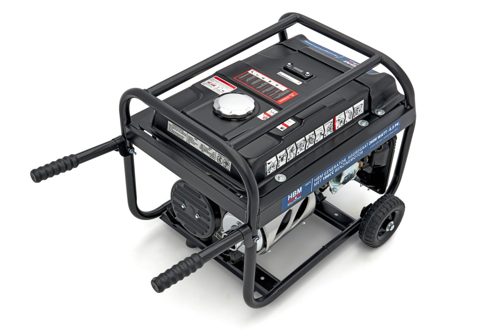 Benzinový generátor - elektrocentrála 196cm3 6,5hp, 2800W HBM