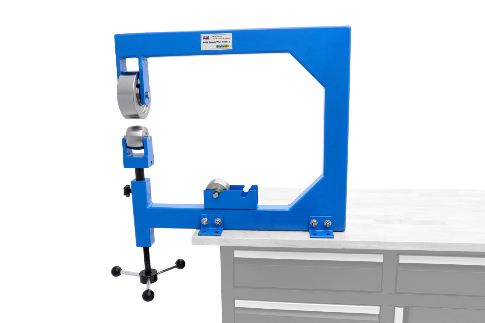 Stroj na tvarovanie plechu - anglické koleso HBM model 3