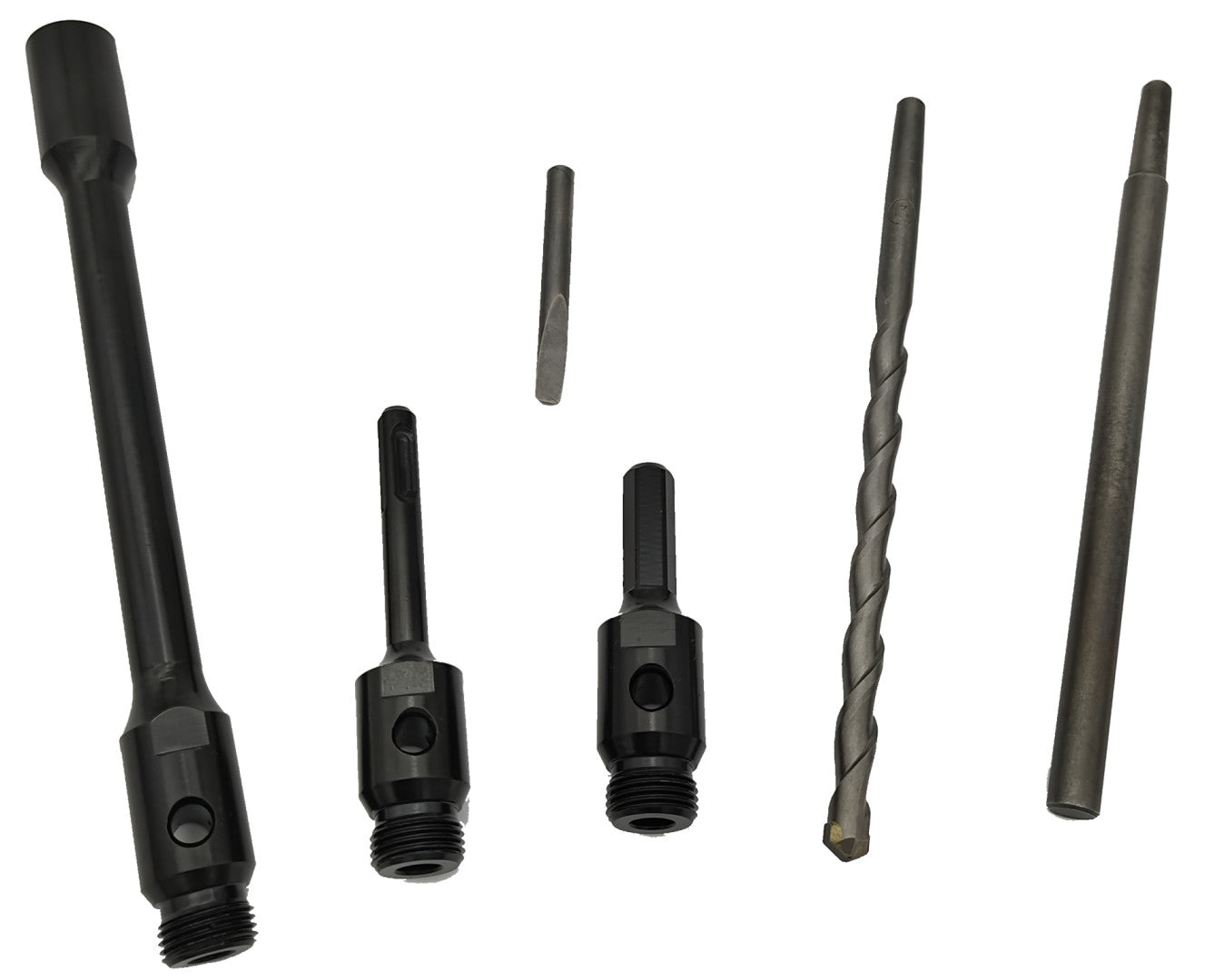 Sada diamantových vykružovacích korunkových vrtákov 38, 52, 65, 117, 127mm HBM