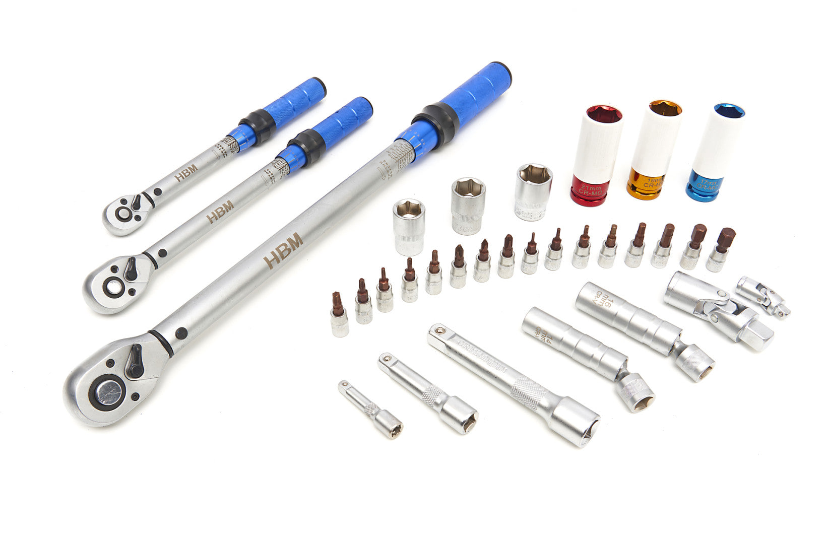 Sada profesionálnych momentových kľúčov 5 - 220Nm, 32ks HBM Machines Holandsko