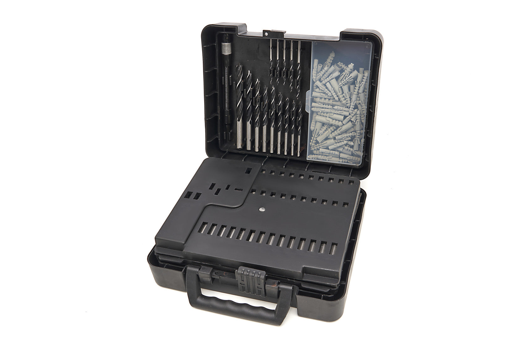 Súprava bitov, vrtákov, korún a fréz na drevo, kov, murivo – 204 kusov HBM