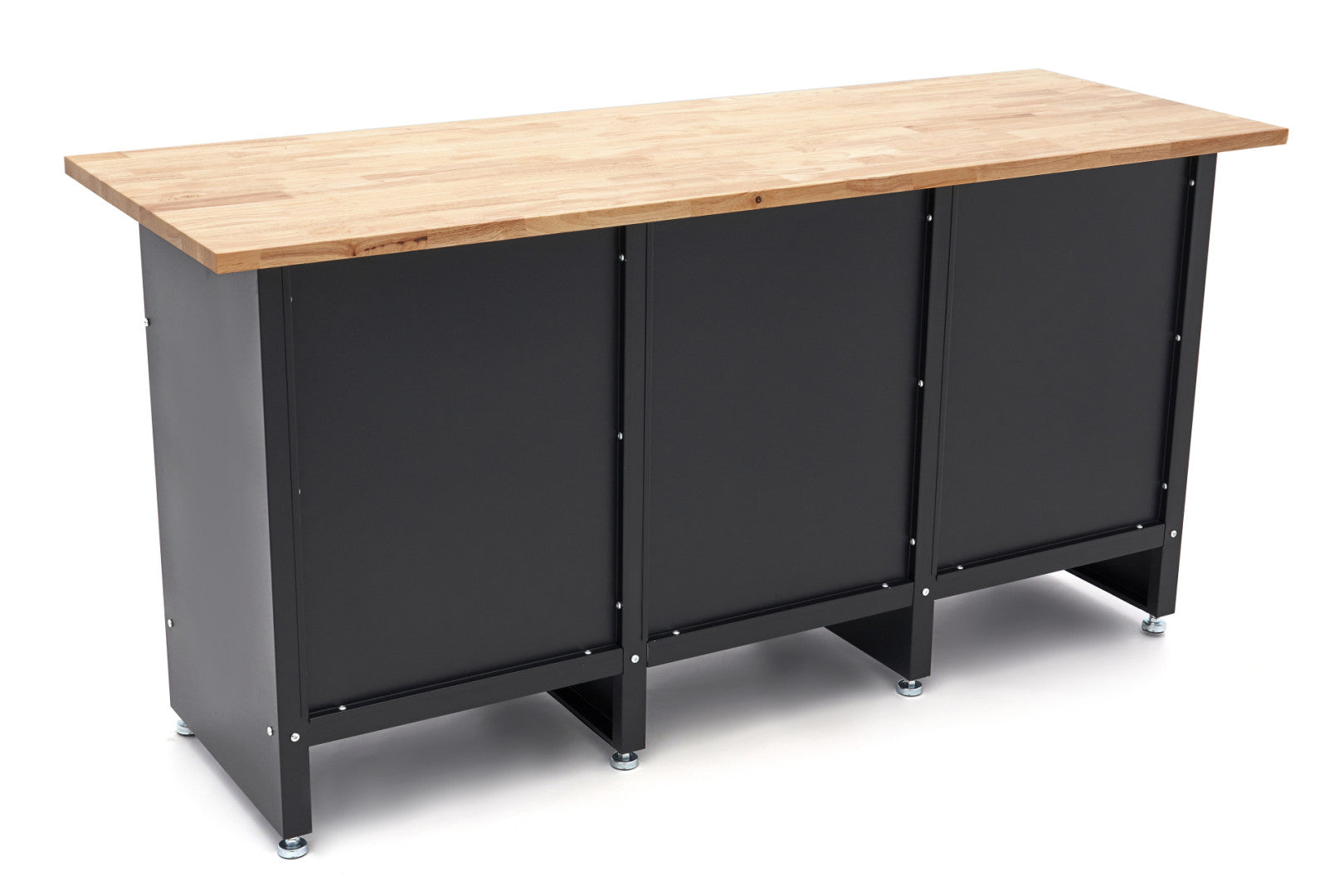 Profesionálna dielenská skrinka na náradie s pracovným stolom - ponk, masívna drevená doska 171cm, 2 dvierka a 6 zásuviek, HBM Machines Holandsko