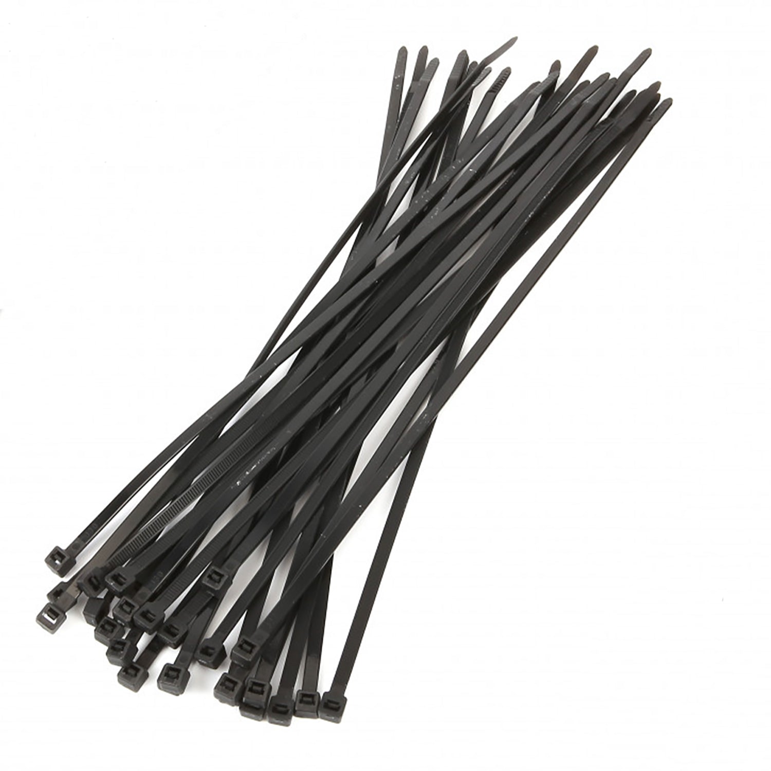 Sada 25 plastových čiernych sťahovacích pások 4,8 x 300mm HBM