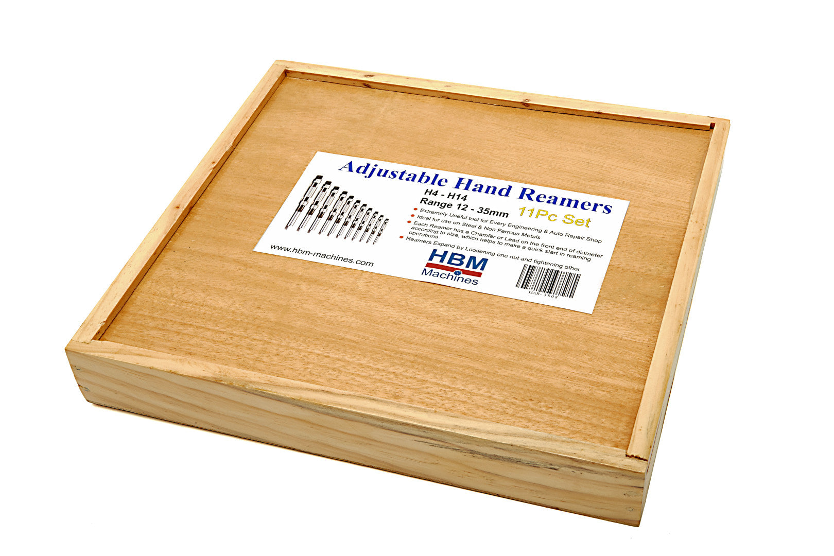 Sada 11 nastaviteľných výstružníkov 12 - 35mm HBM