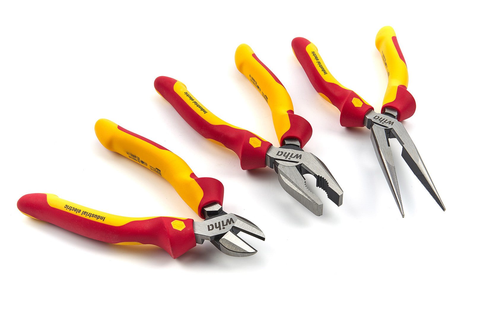 Sada 3 izolovaných klieští pre elektrikárov s ochranou vde wiha