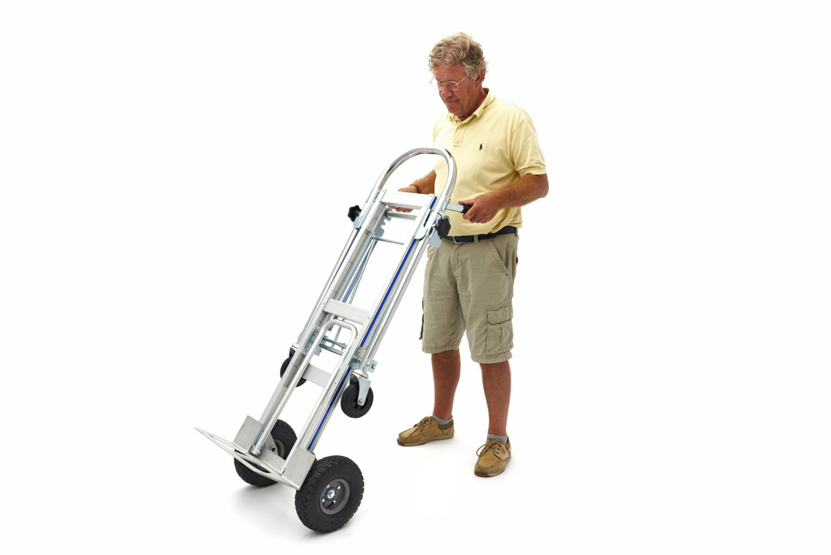 Profesionálny hliníkový transportný vozík 3 v 1 250 kg hbm