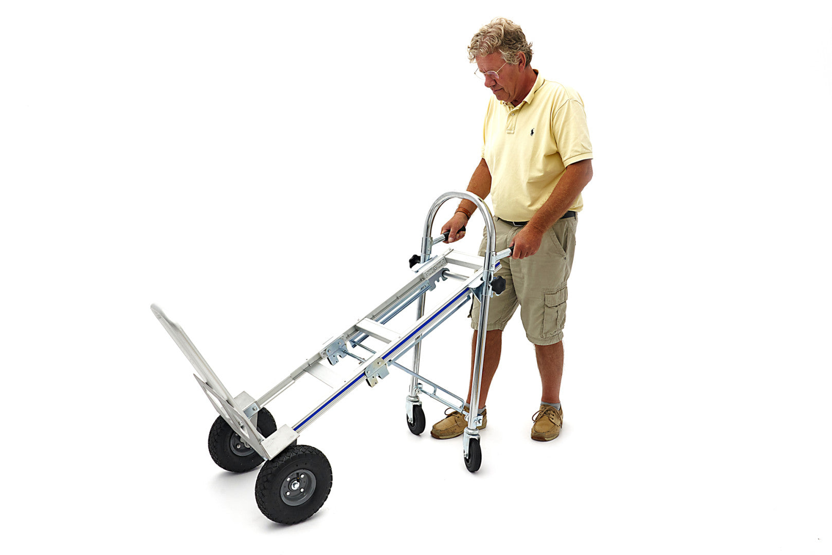 Profesionálny hliníkový transportný vozík 3 v 1 250 kg hbm