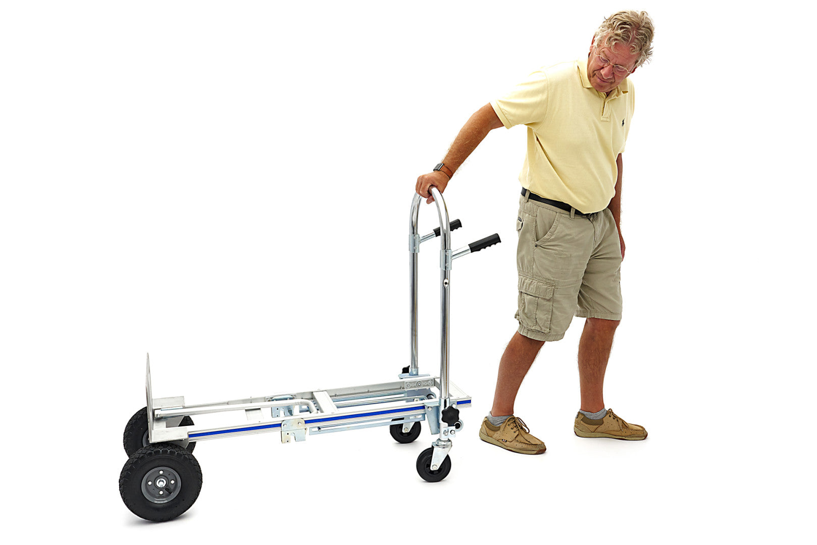 Profesionálny hliníkový transportný vozík 3 v 1 250 kg hbm