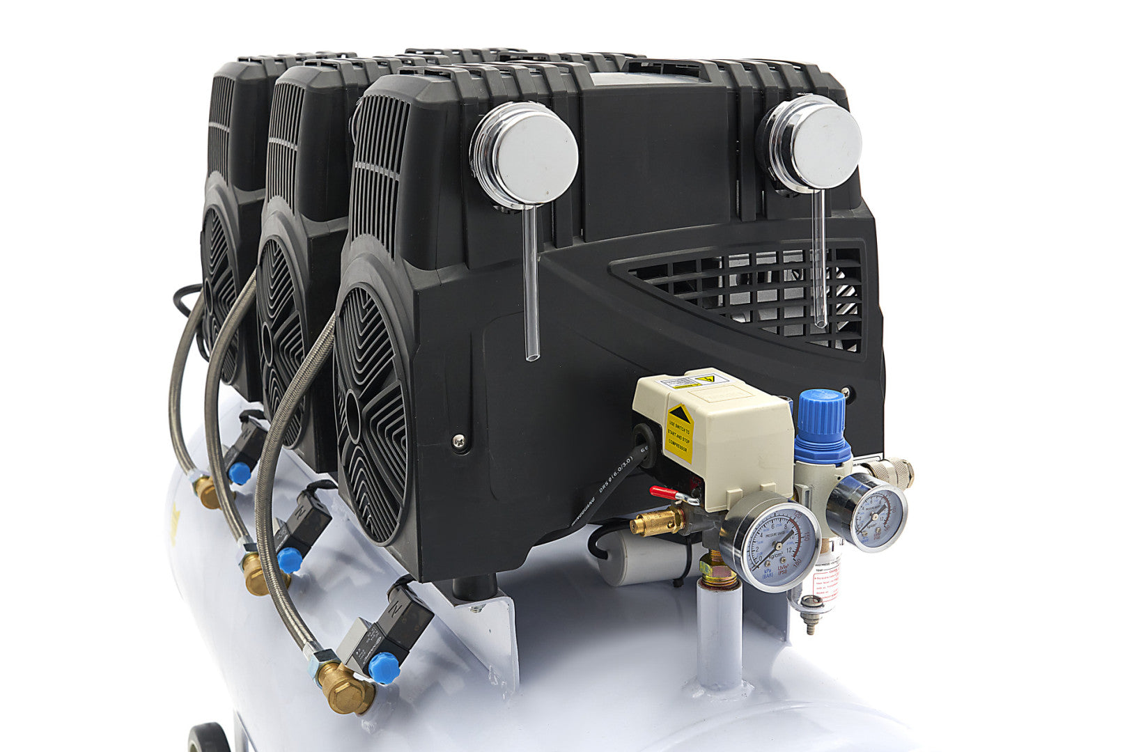 Tichý bezolejový kompresor s nízkou hlučnosťou 150l 10bar HBM Machines Holandsko