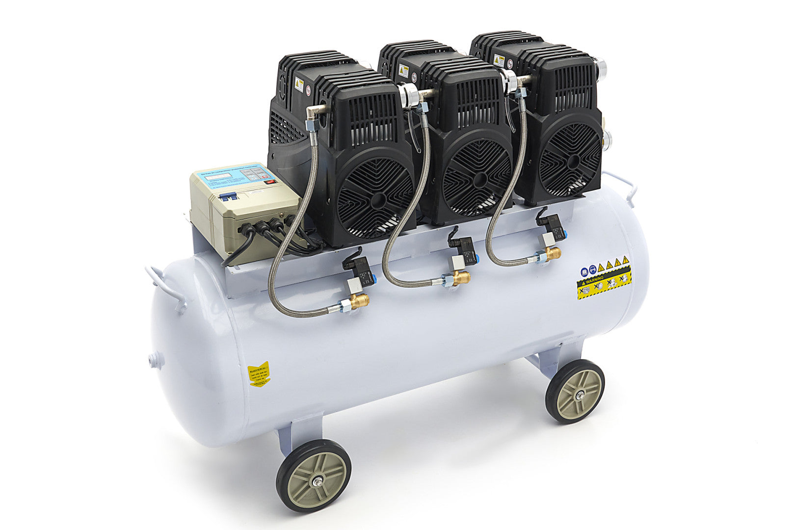 Tichý bezolejový kompresor s nízkou hlučnosťou 150l 10bar HBM Machines Holandsko