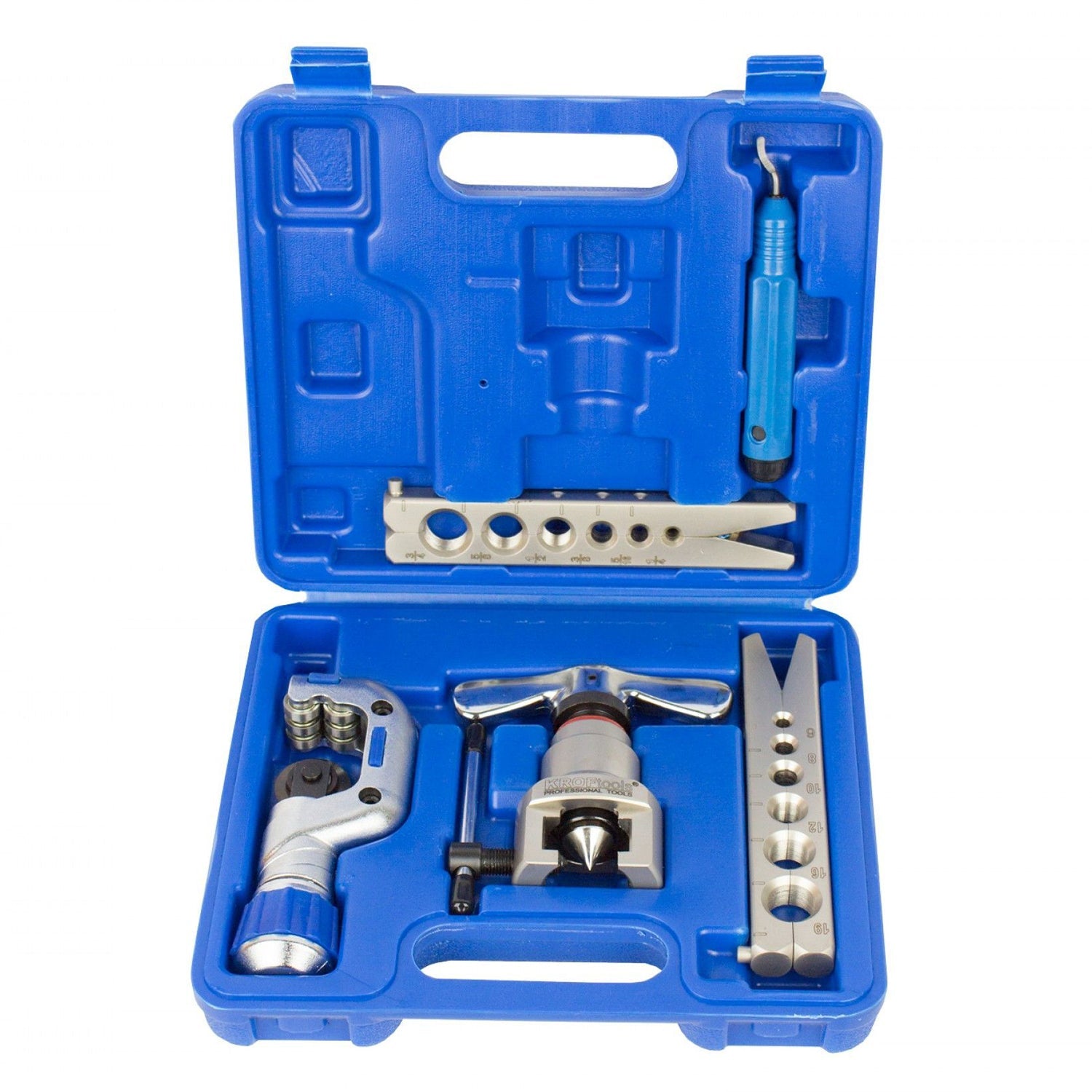Profesionálna pertlovacia sada na rozšírenie a rezanie medených, hliníkových a mosadzných rúrok Kroftools