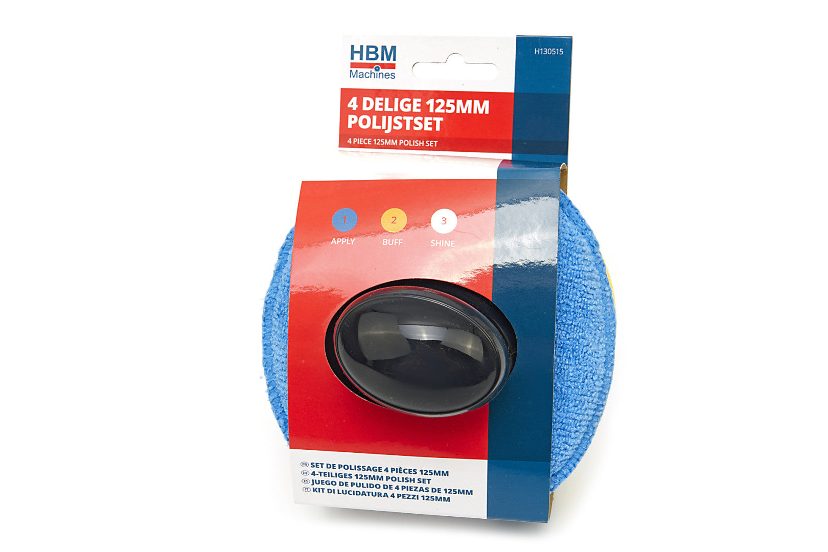 Súprava hubiek na ručné leštenie v 3 krokoch HBM, 4 diely