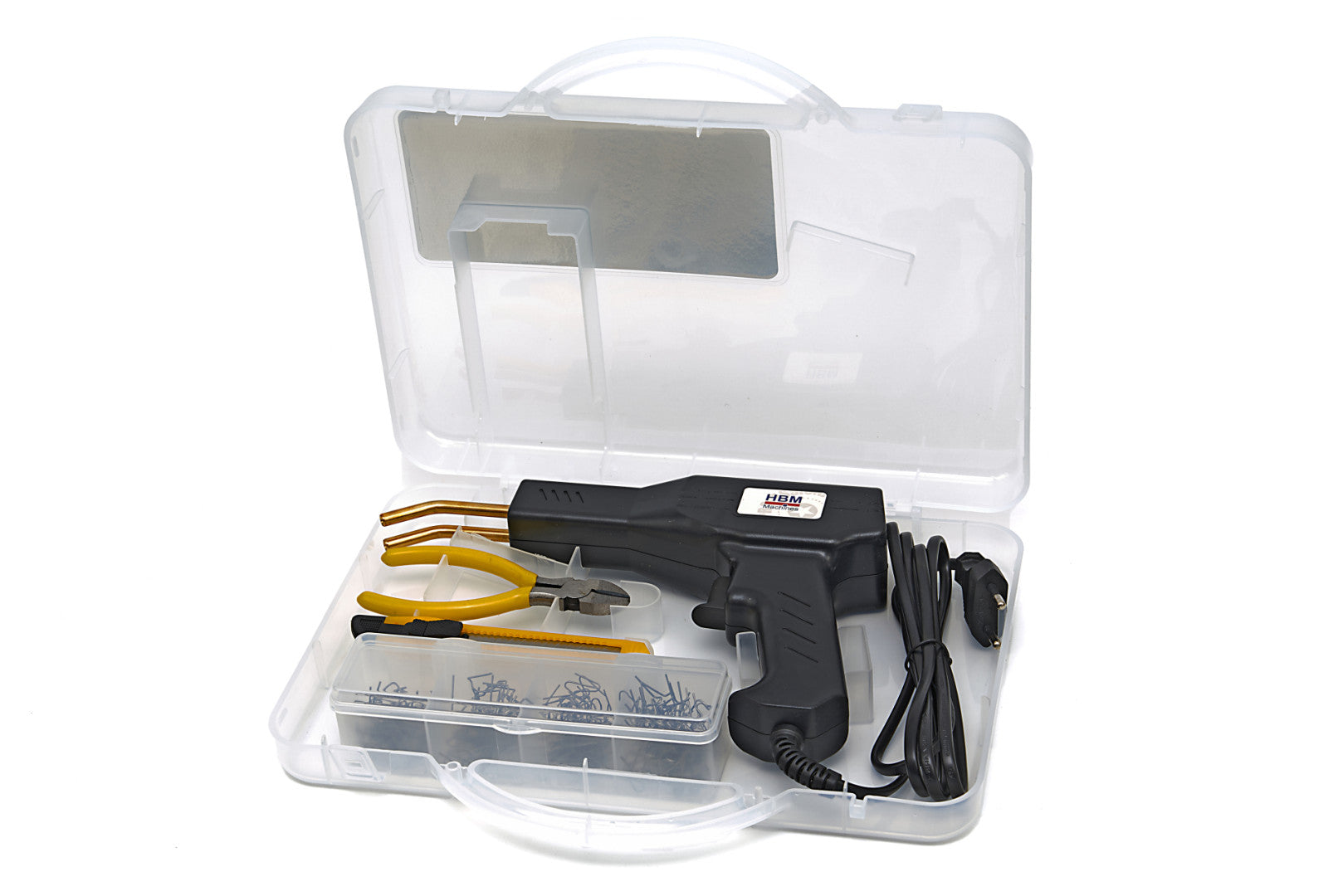 Zváracia pištoľ na plasty 43W, s 200 sponami HBM