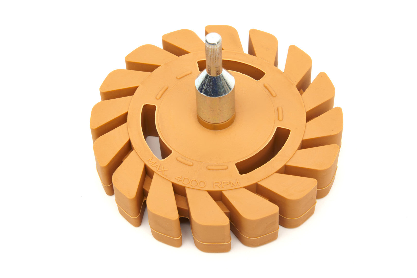 Gumový kotúč na odstráneie lepidla, fólie a nečistôt, 100mm, s vŕtacím adaptérom HBM Machines