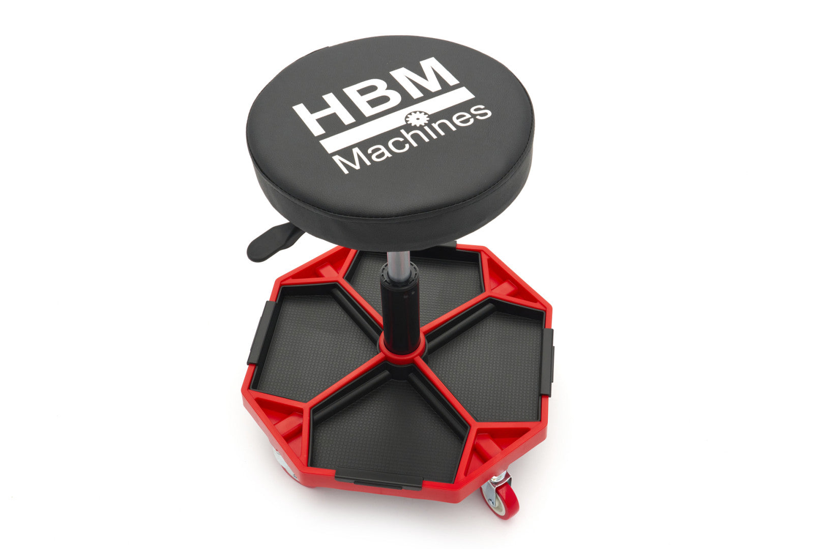 Pracovná - dielenska stolička výškovo nastaviteľná s držiakom na náradie HBM