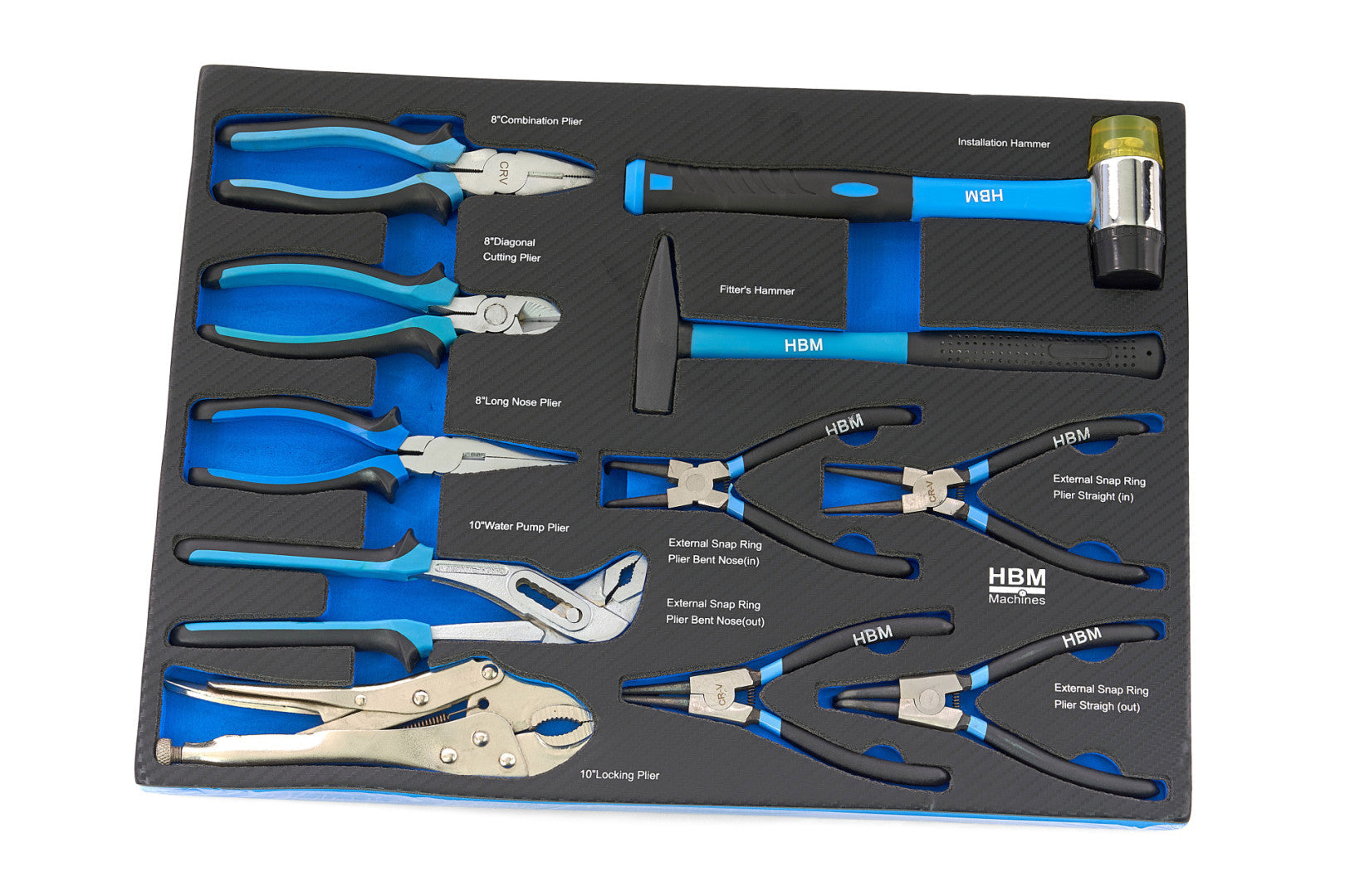 Profesionálna skrinka - dielenský vozík s náradím, so 7 zásuvkami, 196ks náradia, 5 vložiek - premium, HBM Holandsko