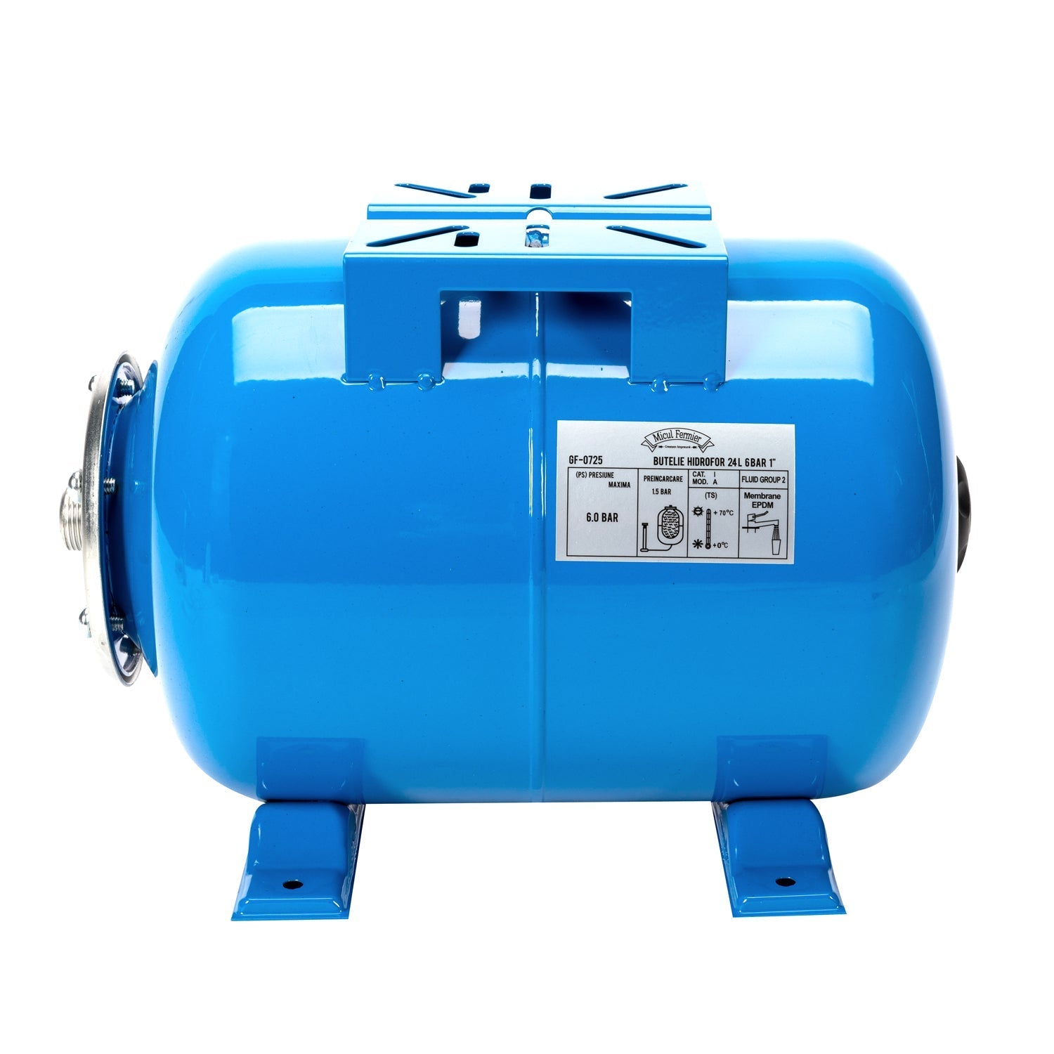 Horizontálna tlaková nádoba 24l, 6 bar, 1''