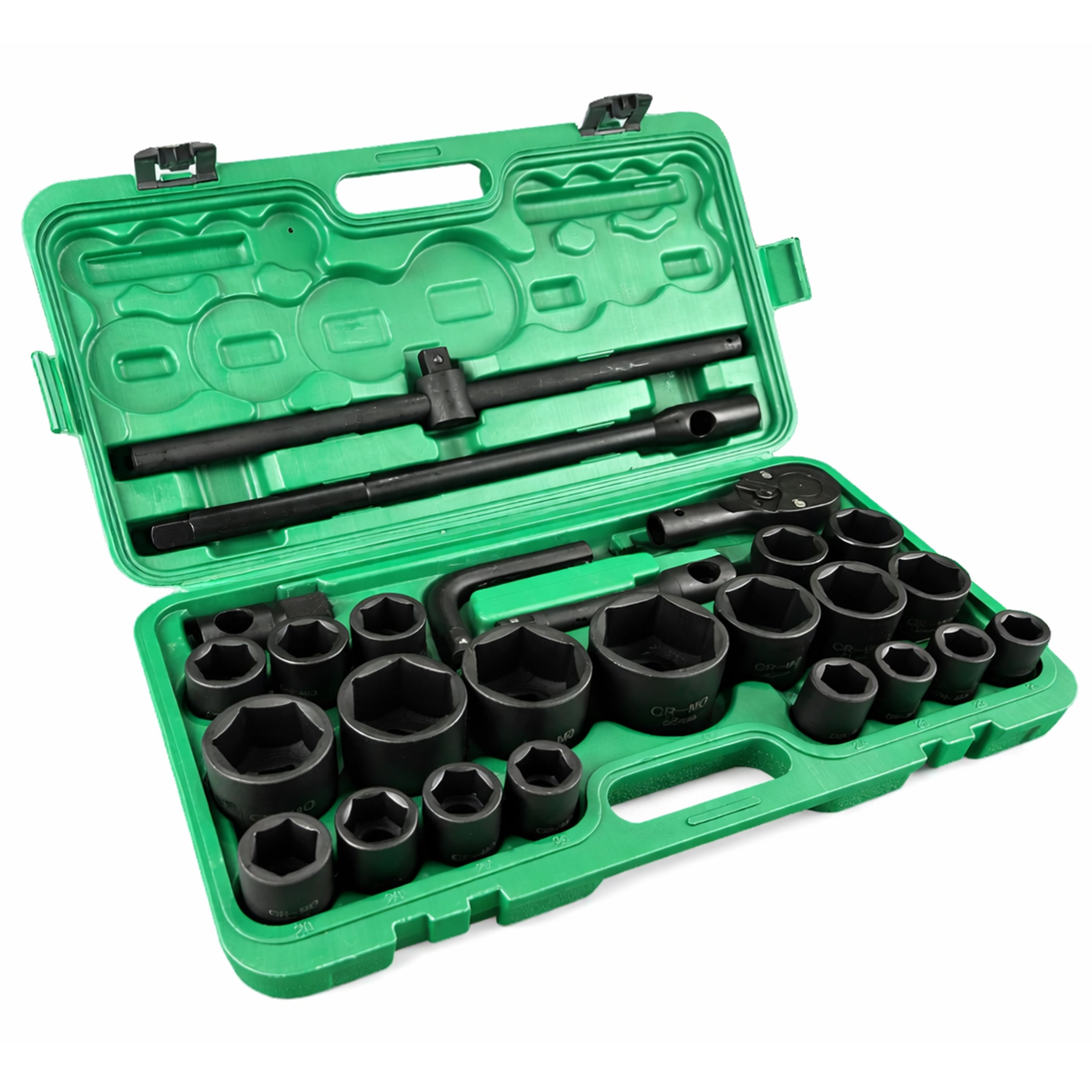 Sada metrických rázových hlavíc - kľúčov, s račňou 3/4" - 1", 26ks Gebo Tools
