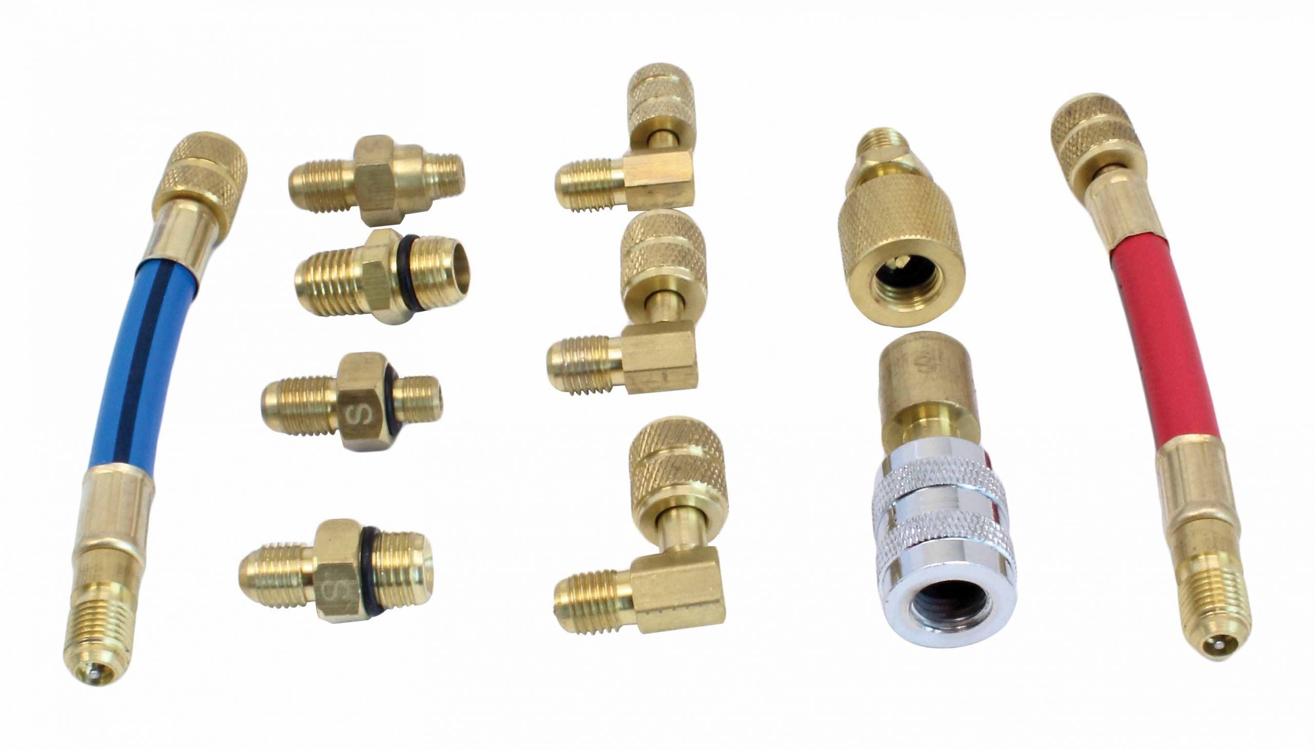 Sada rýchlospojok a adaptérov pre tester klimatizačných systémov 11 kusov