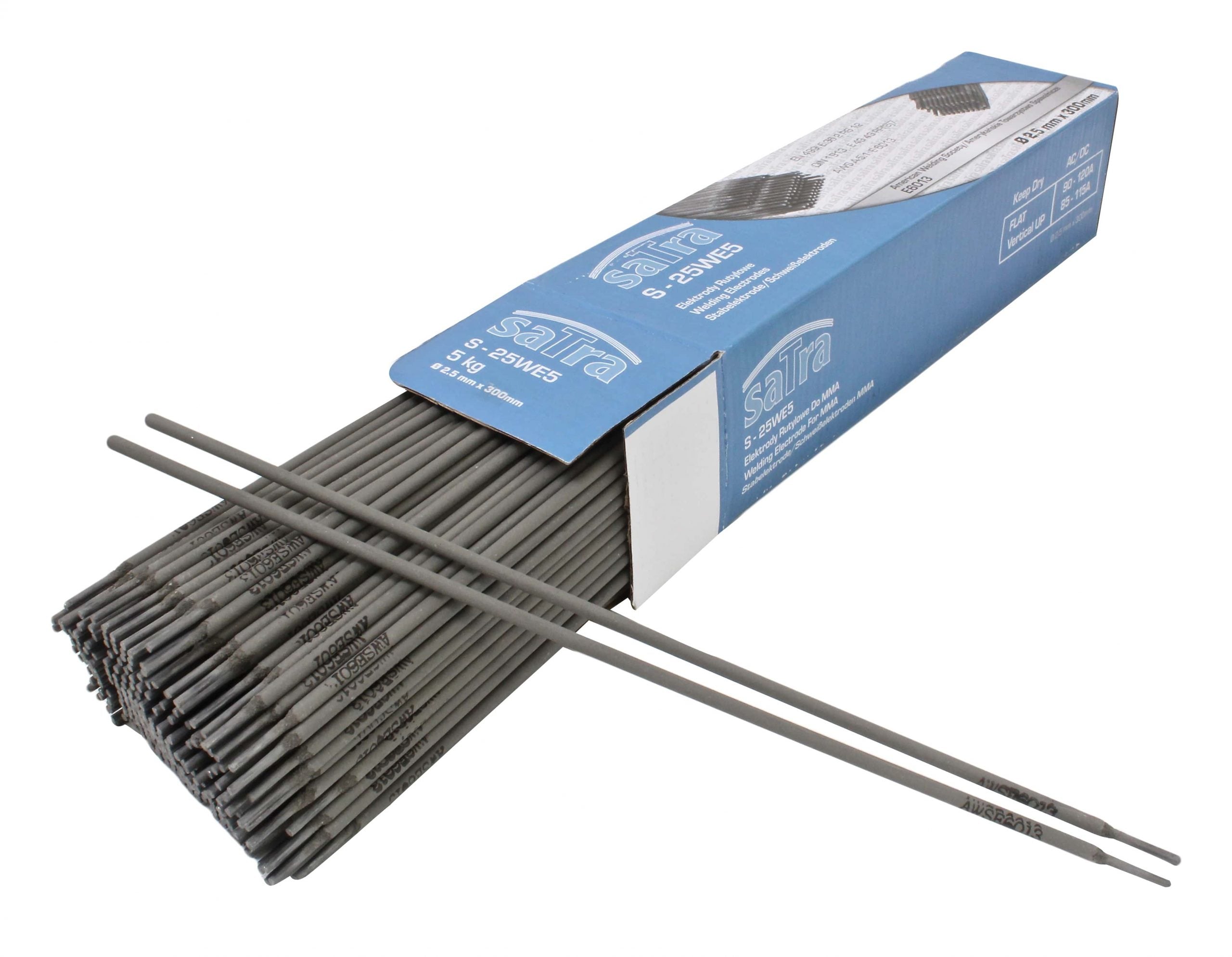 Zváracie elektródy 2,5 × 300 mm 5 kg Satra