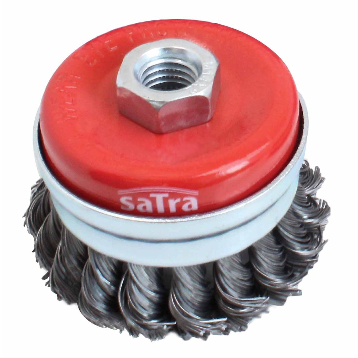 Zkrútená drôtená kefa pre uhlovú brúsku 100 mm satra