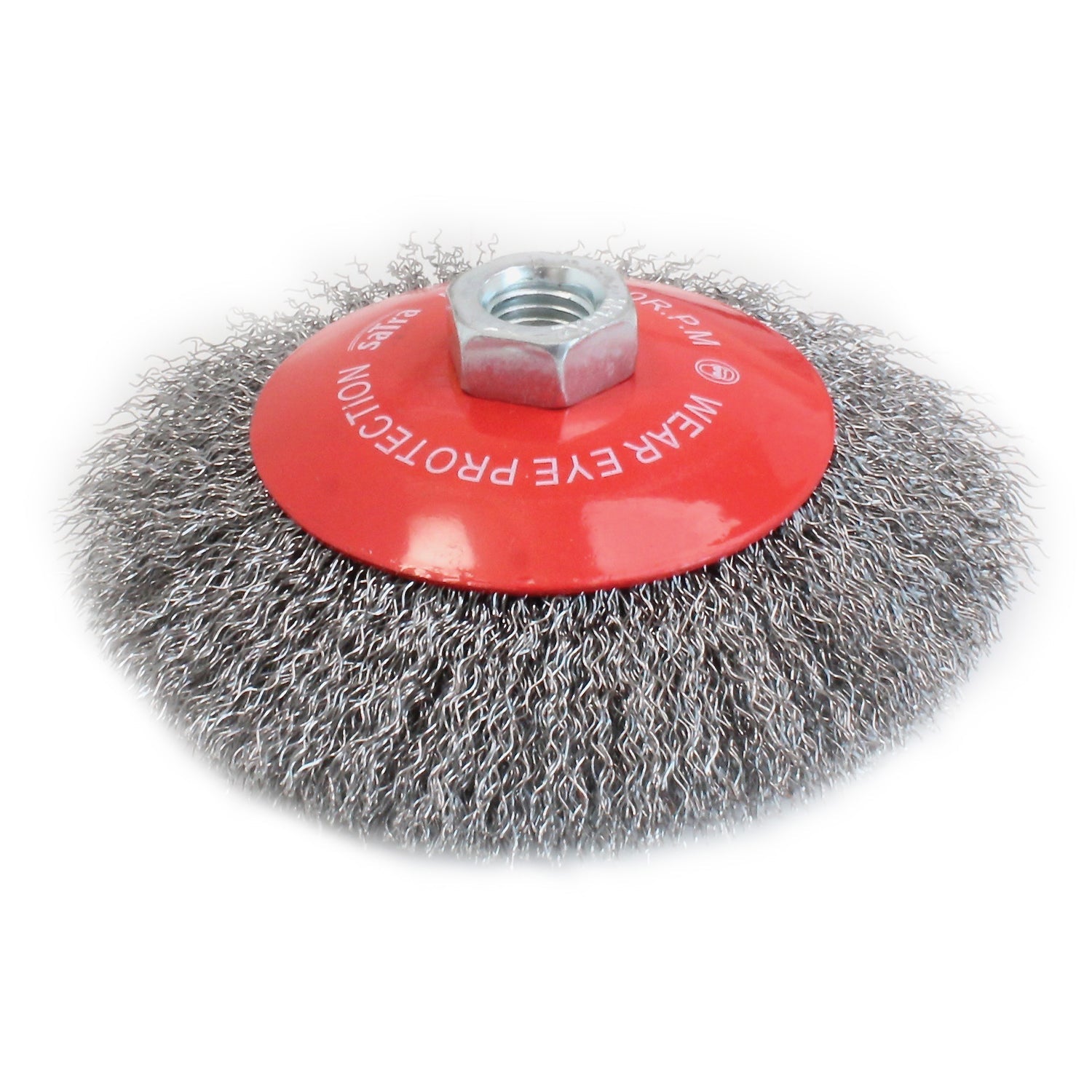 Drôtená kefa - kotúč pre uhlovú brúsku 100mm Satra