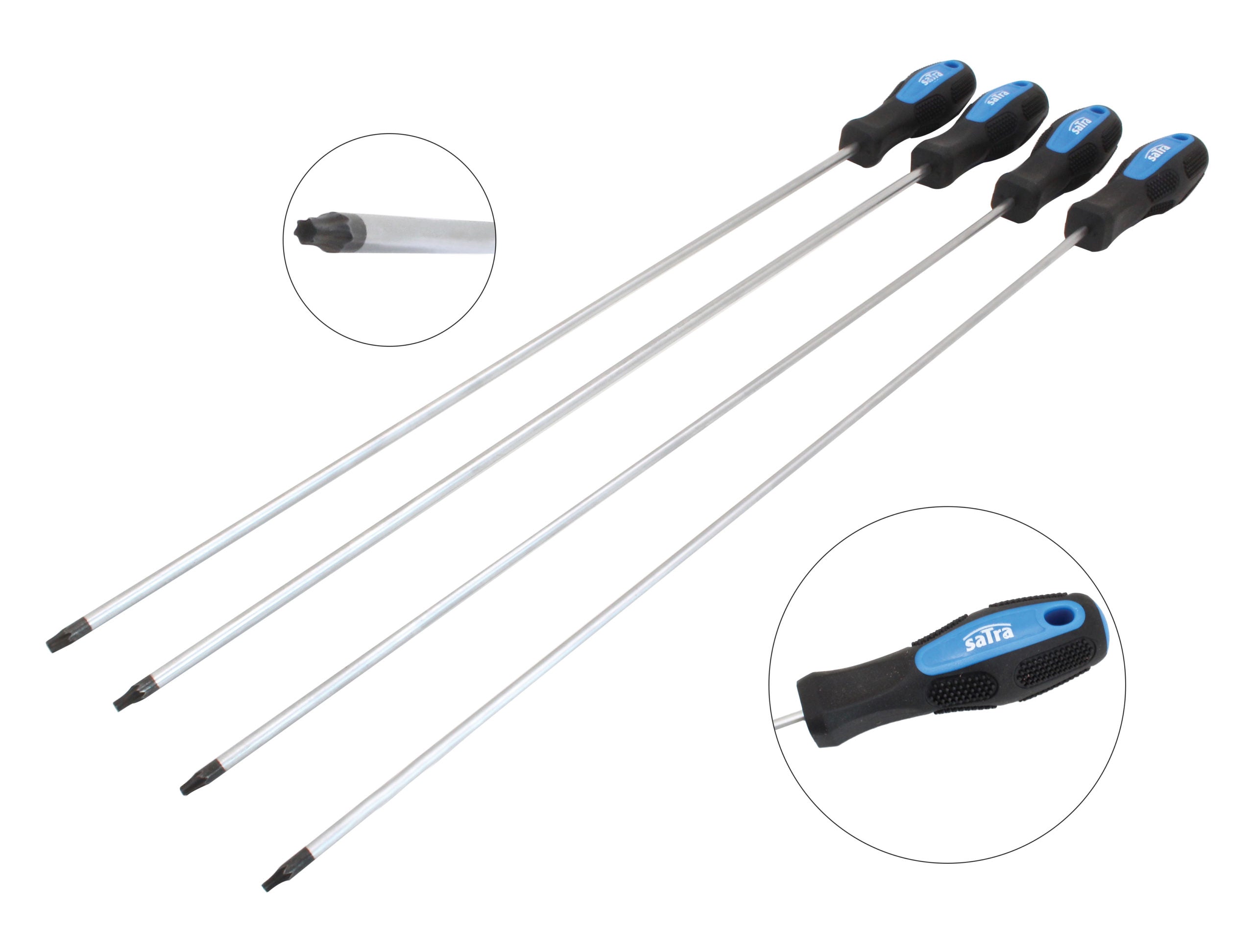 Sada extra dlhých TORX skrutkovačov 450mm 4ks