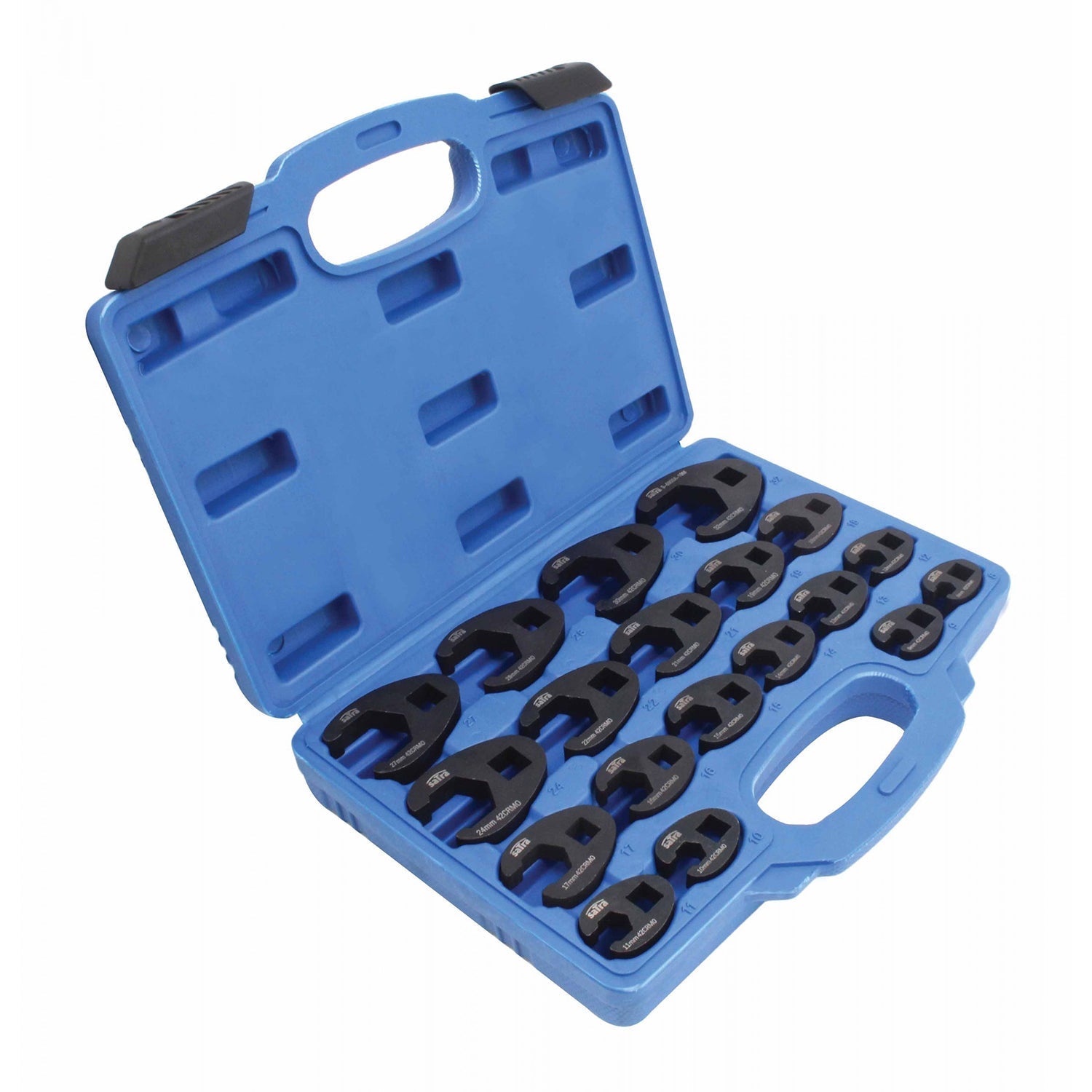 Sada otvorených kľúčov na brzdové a palivové potrubia 8 - 32mm, 19ks Satra