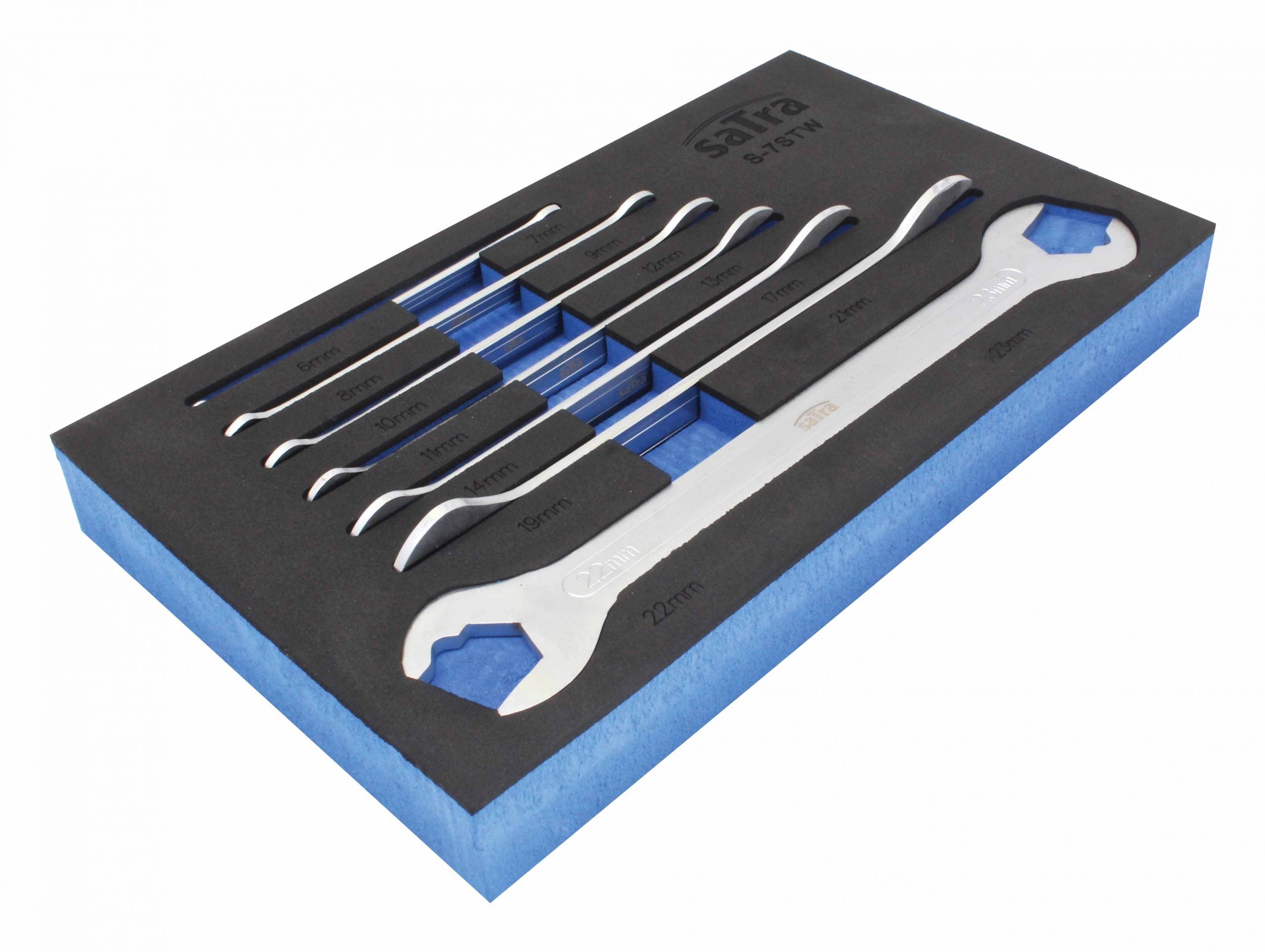 Penová vložka s extra tenkými vidlicovými kľúčmi 7ks