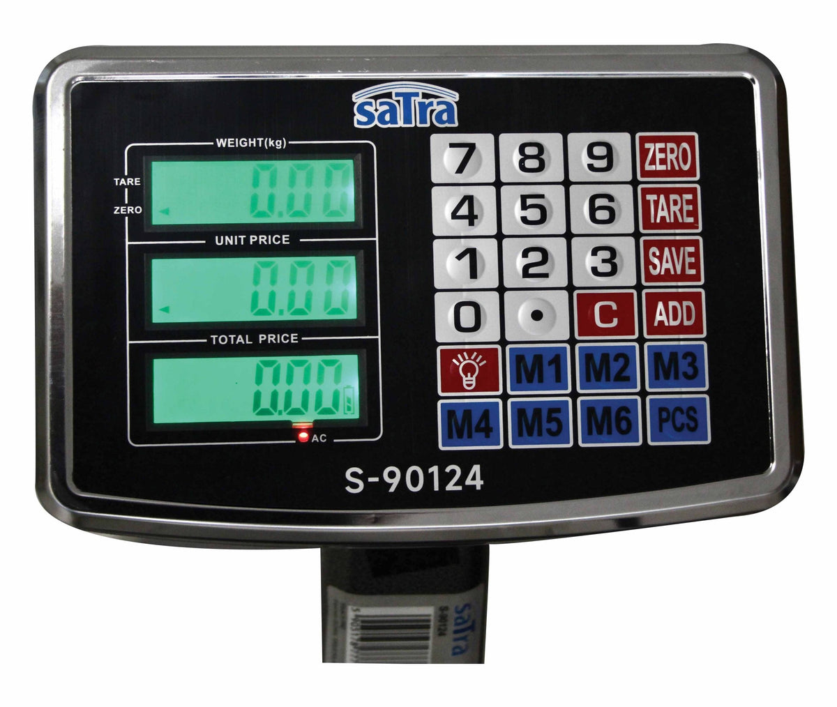 Digitálna plošinová váha, obchodná, s LCD displejom, do 150kg Satra