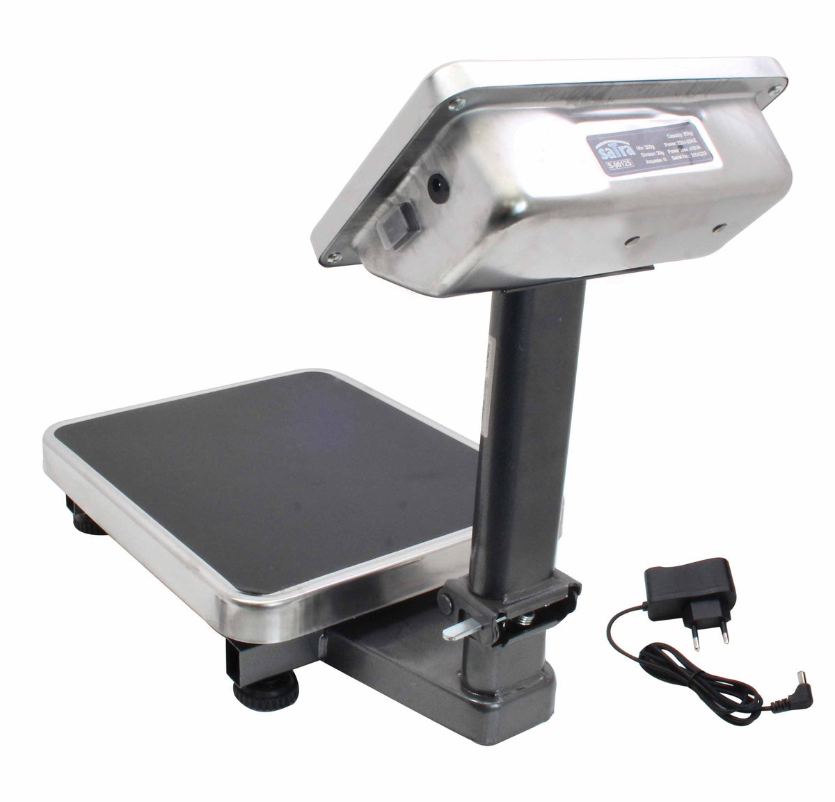 Digitálna plošinová váha, obchodná, s LCD displejom, skladacia, do 60kg Satra