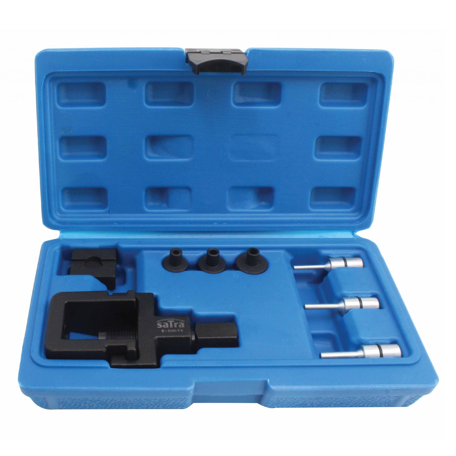 Súprava sťahováka a nitovača rozvodovej reťaze satra