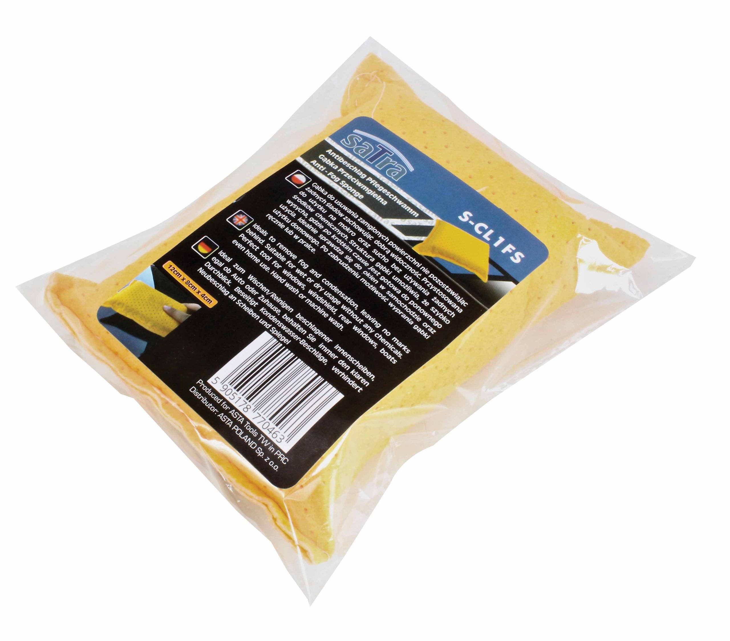 Hubka - špongia na zahmlené okná 12 x 8 x 4cm