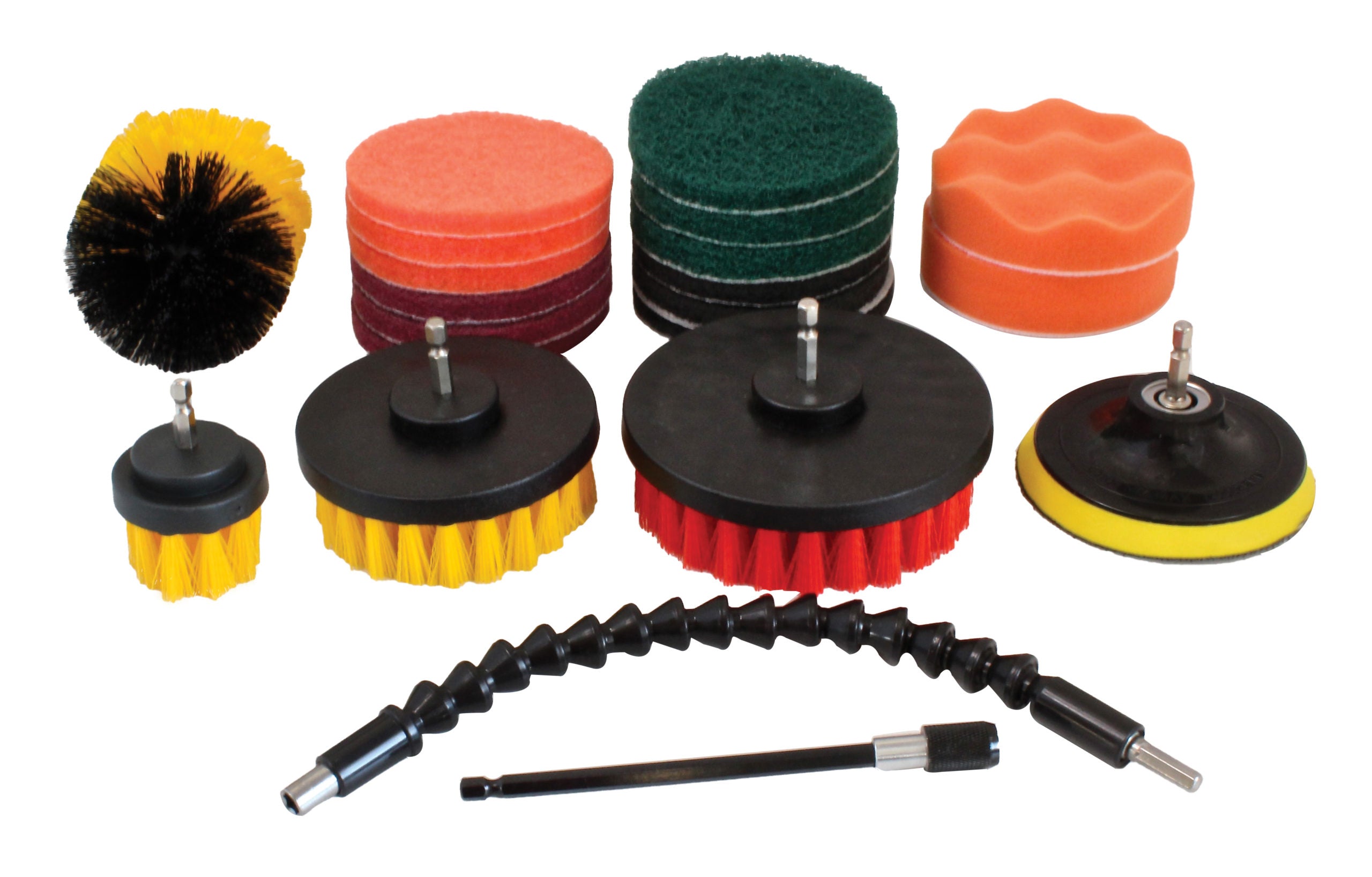 Sada čistiacich kefiek na vŕtačku, 21ks Satra