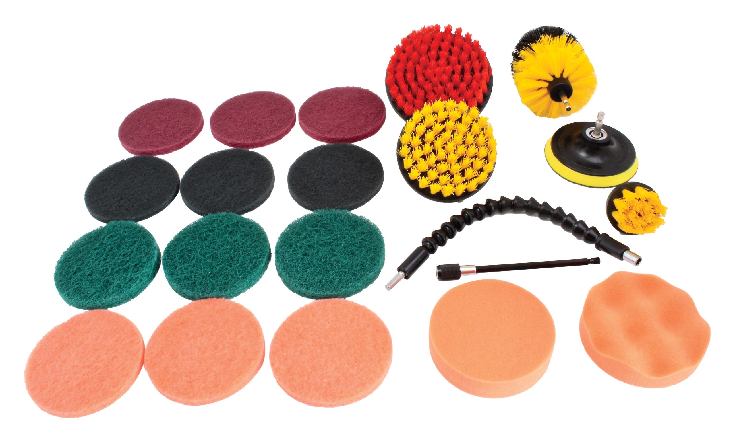 Sada čistiacich kefiek na vŕtačku, 21ks Satra