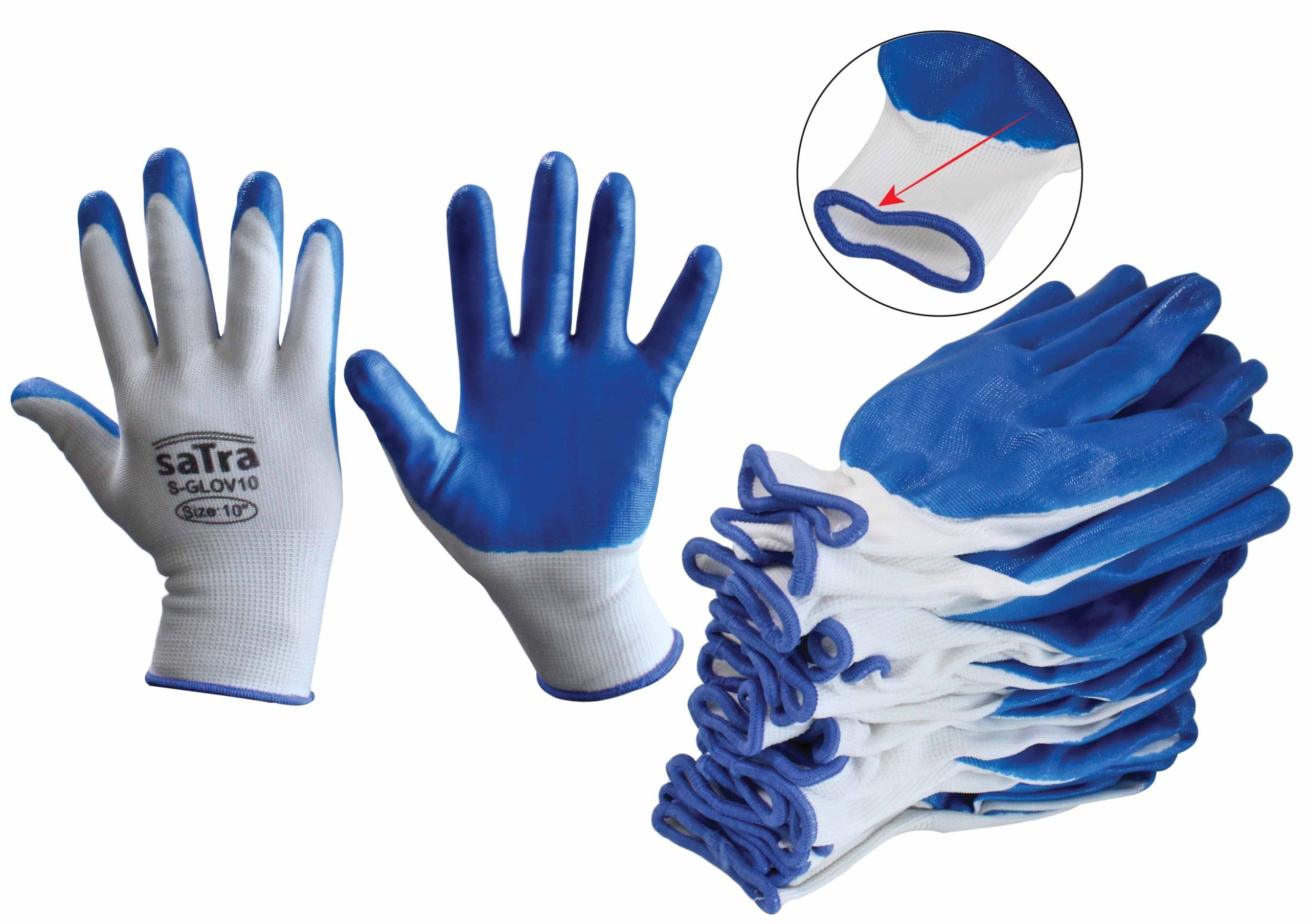 Súprava 12 ochranných rukavíc, veľkosť 10 (XL)