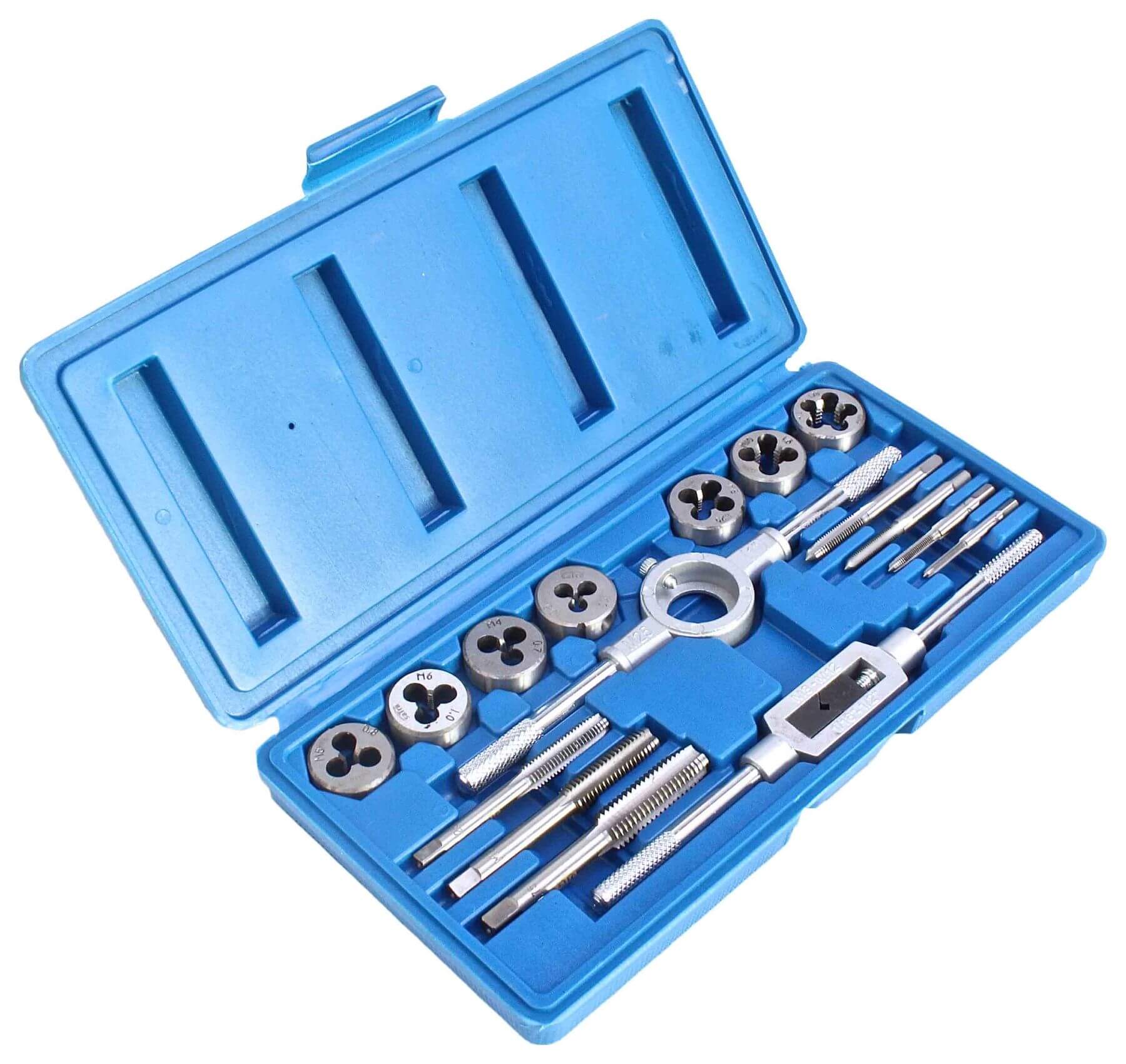 Súprava závitníkov a závitových očiek 16ks M3 - M12