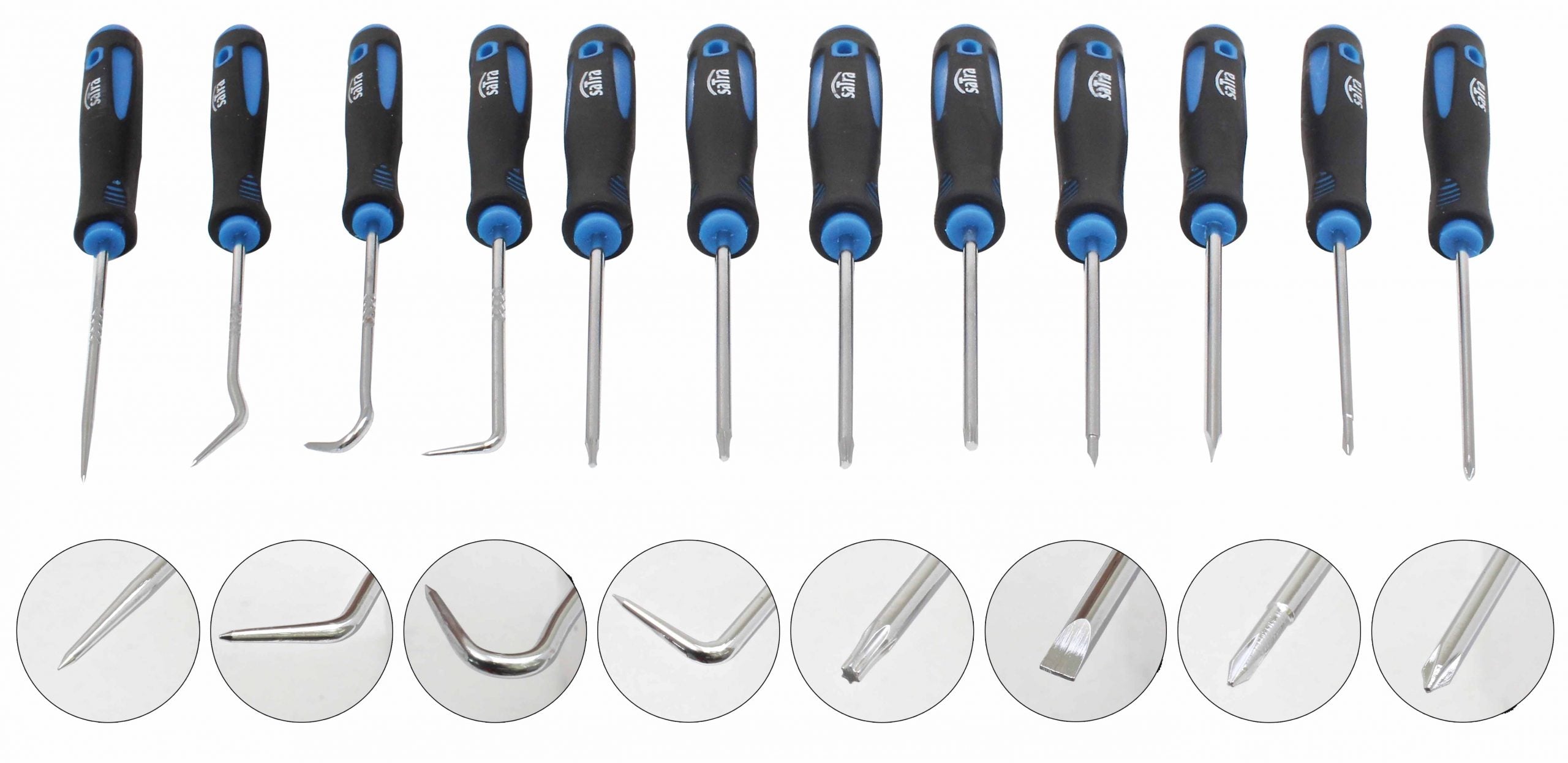 Súprava hákov na vyberanie tesnení 12ks Satra