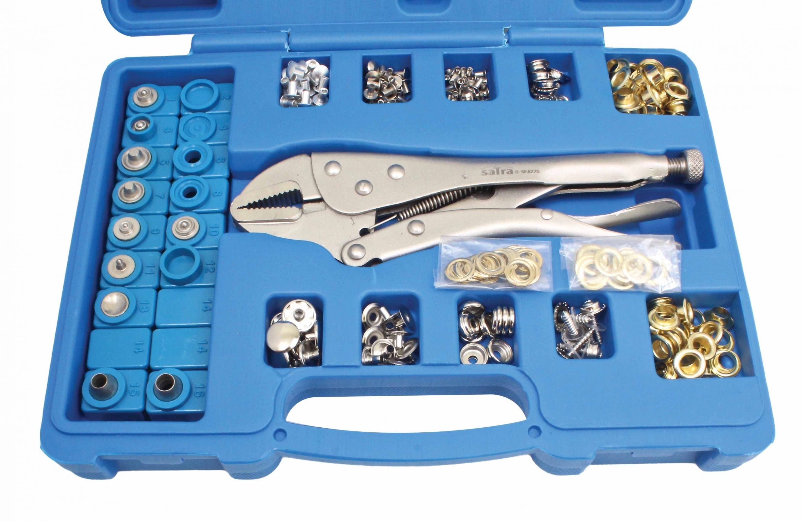 Sada klieští a sponiek 275 kusov satra