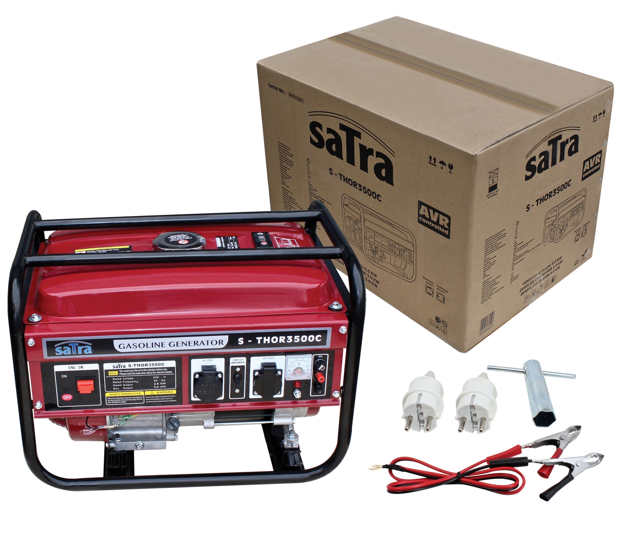 Benzinový generátor - elektrocentrála 3kW 7hp