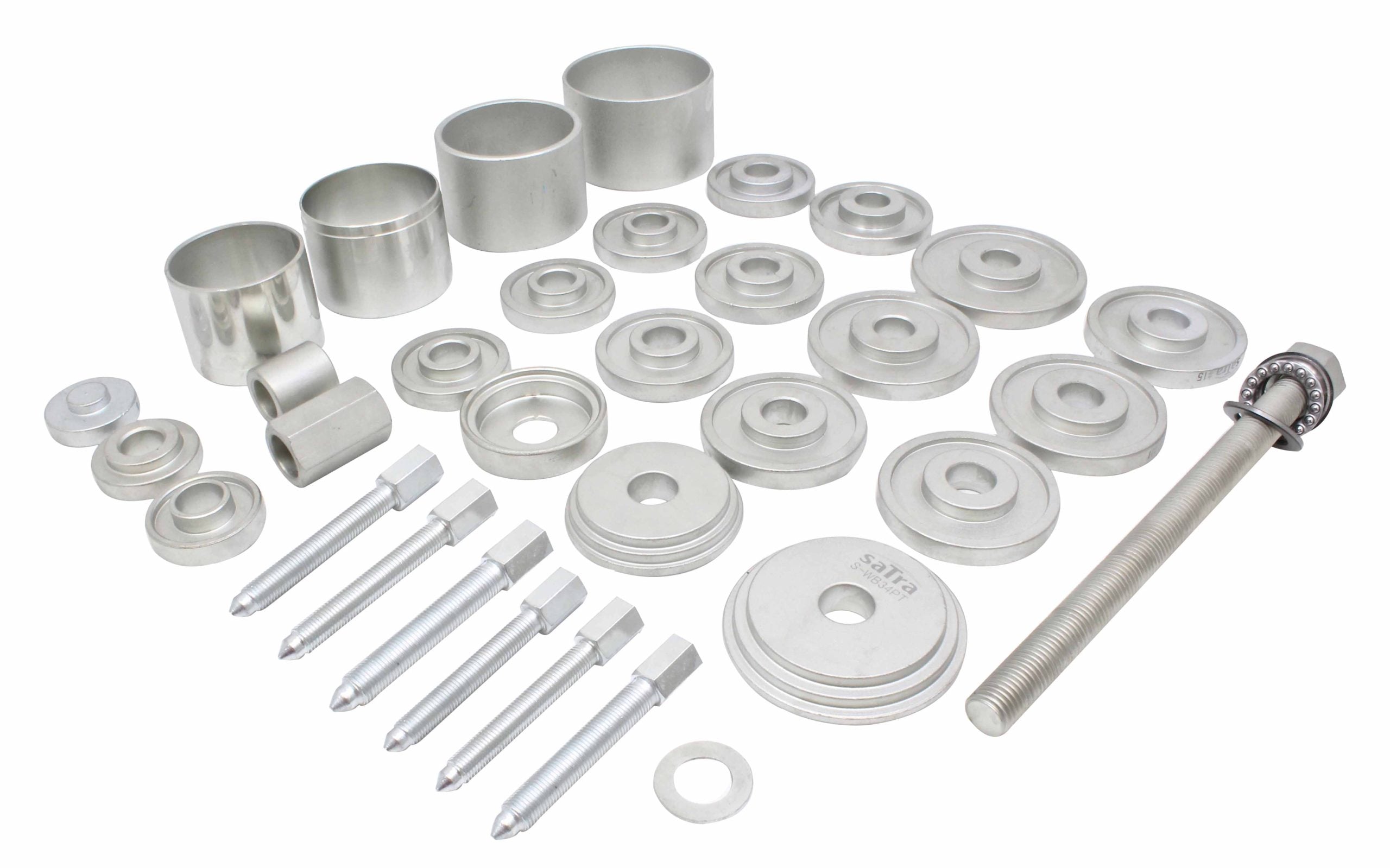 Sťahovák na silentbloky a ložiská nábojov kolies s adaptérmi 50 - 102mm 34ks