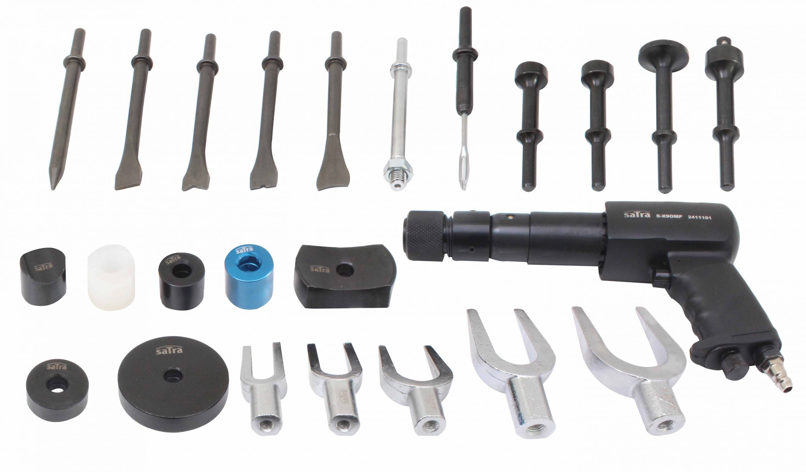 Sada multifunkčného pneumatického kladiva a príslušenstva 24ks Satra